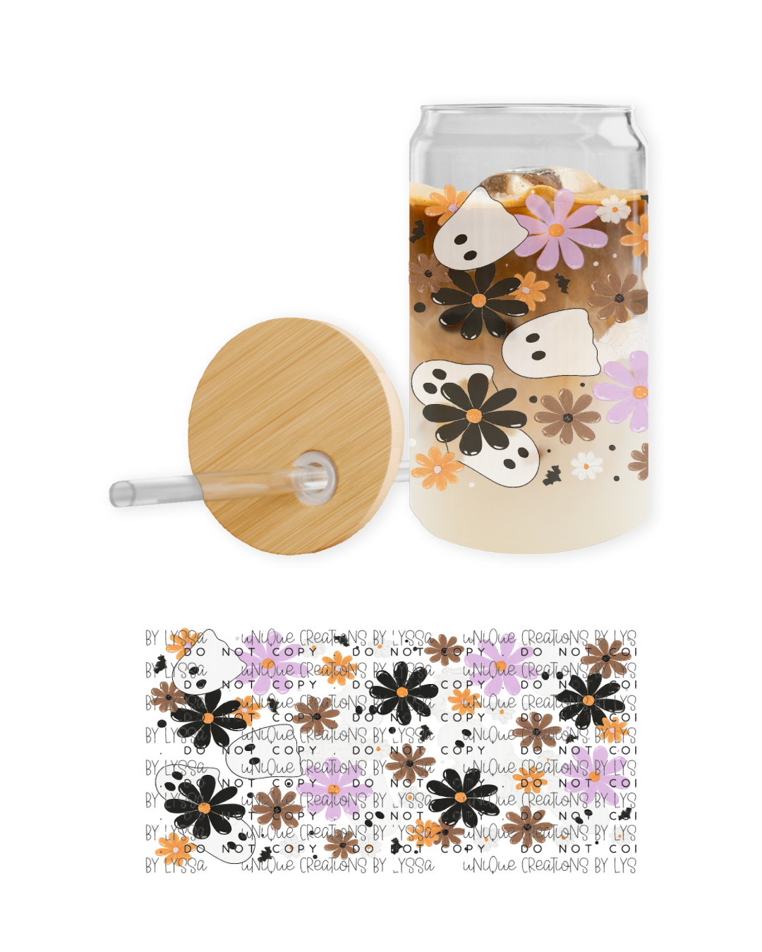 GHOST FLOWER COLLAGE 16OZ