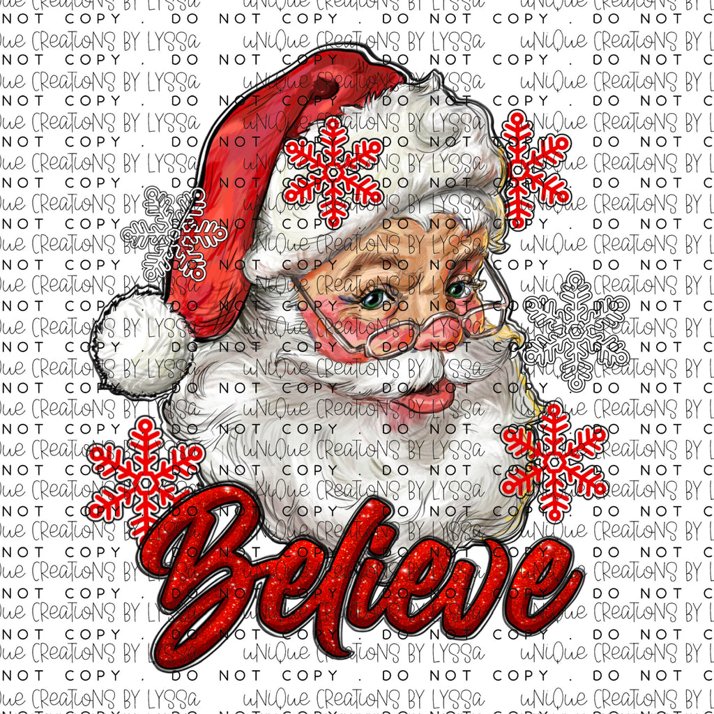 BELIEVE DTF TRANSFER/UVDTF DECAL