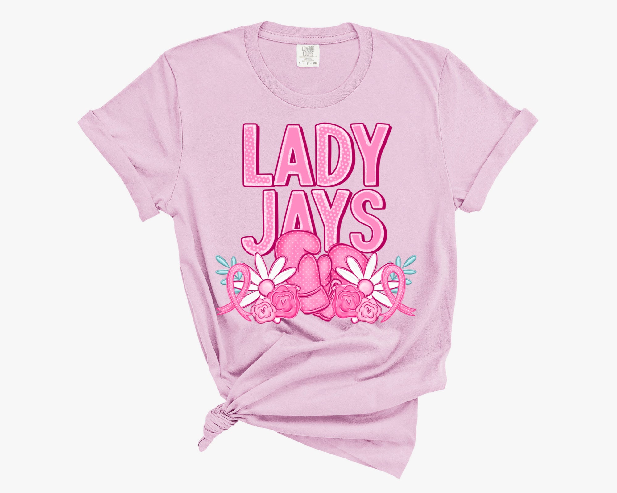 LADYJAYS FLORAL BOXING GLOVES TEE