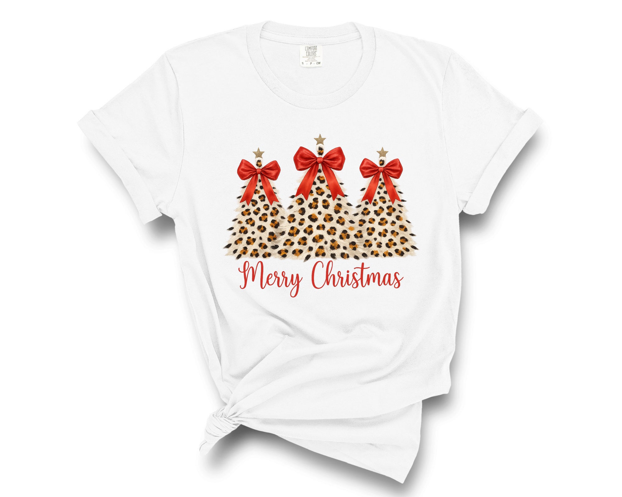 CHEETAH MERRY CHRISTMAS TREES