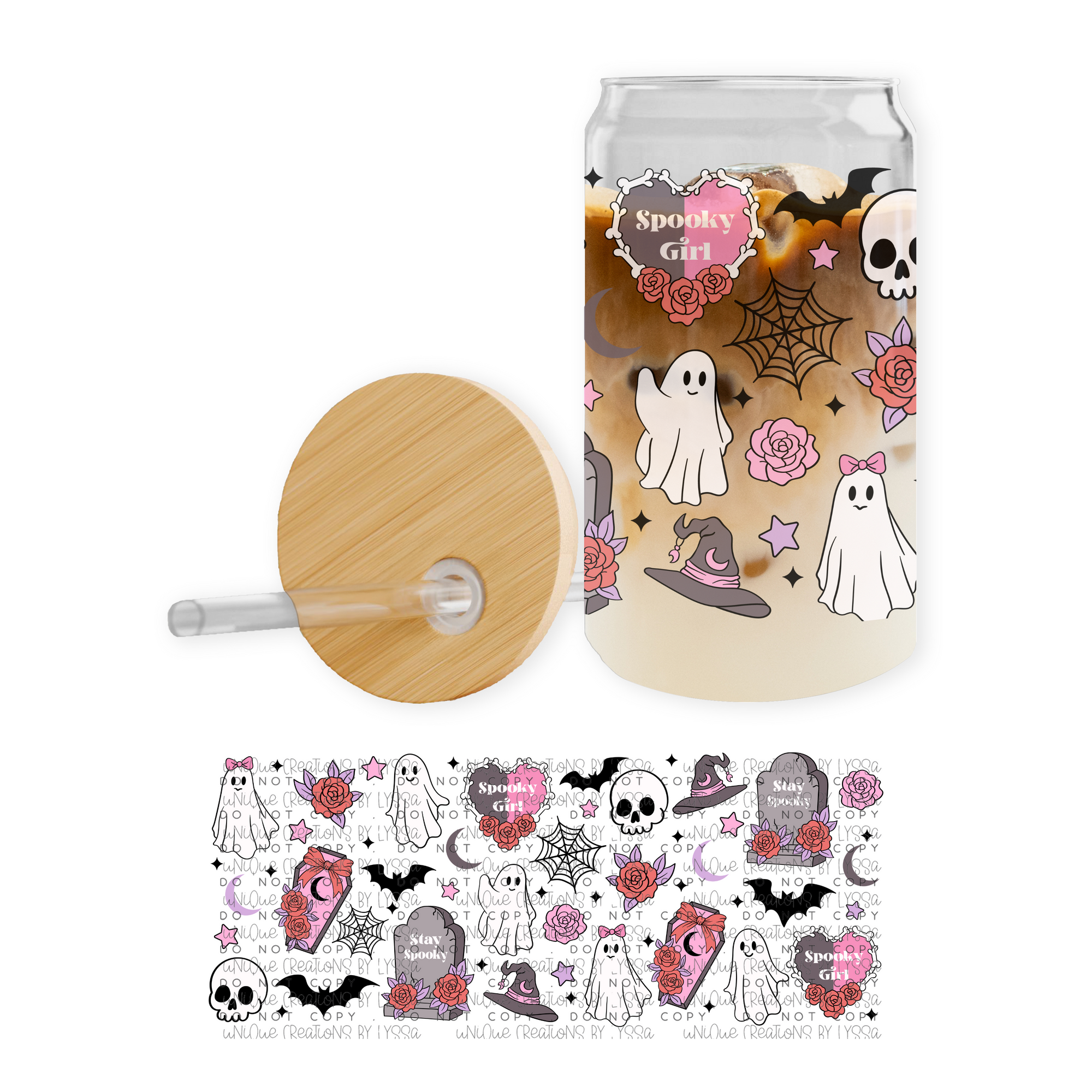SPOOKY GIRL 16OZ
