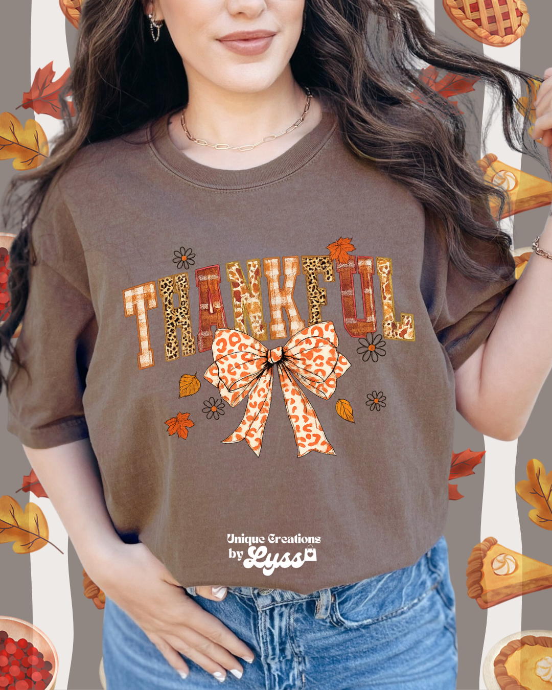 THANKFUL BOW TEE/SWEATER