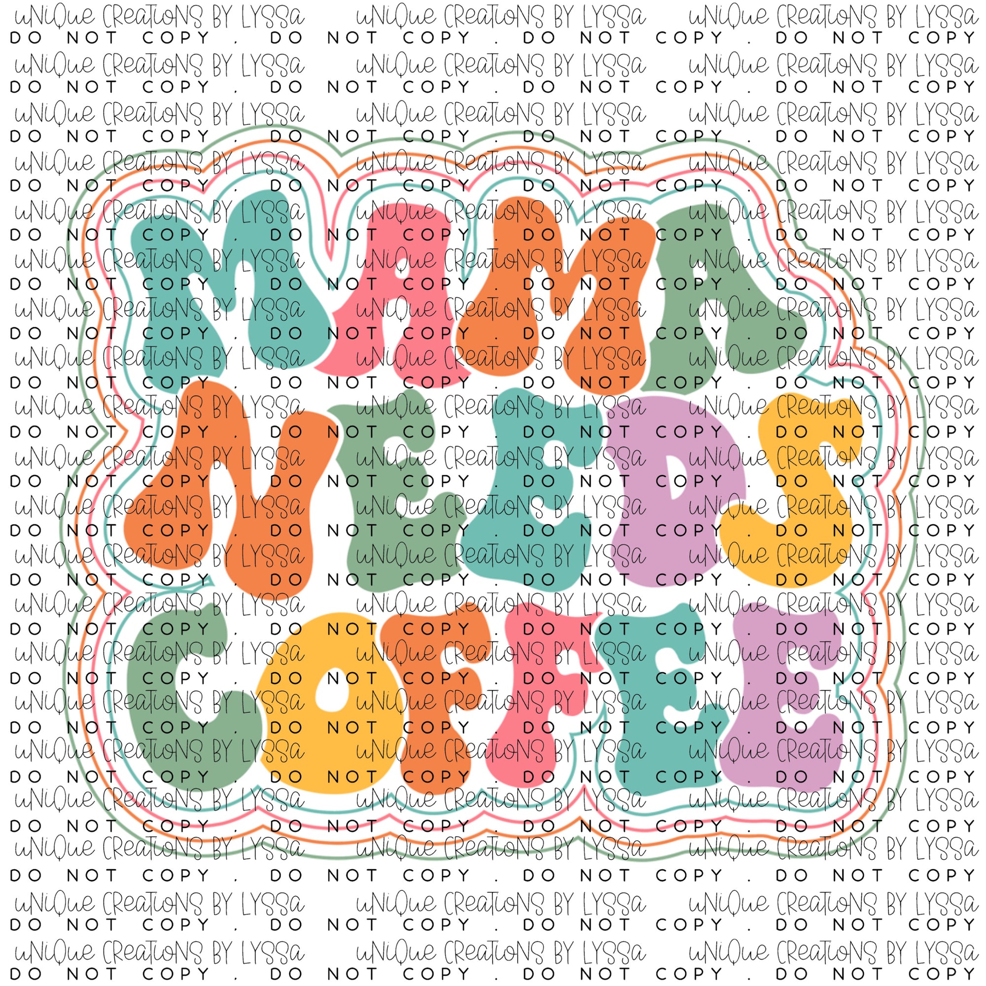 RETRO MAMA NEEDS COFFEE DTF TRANSFER