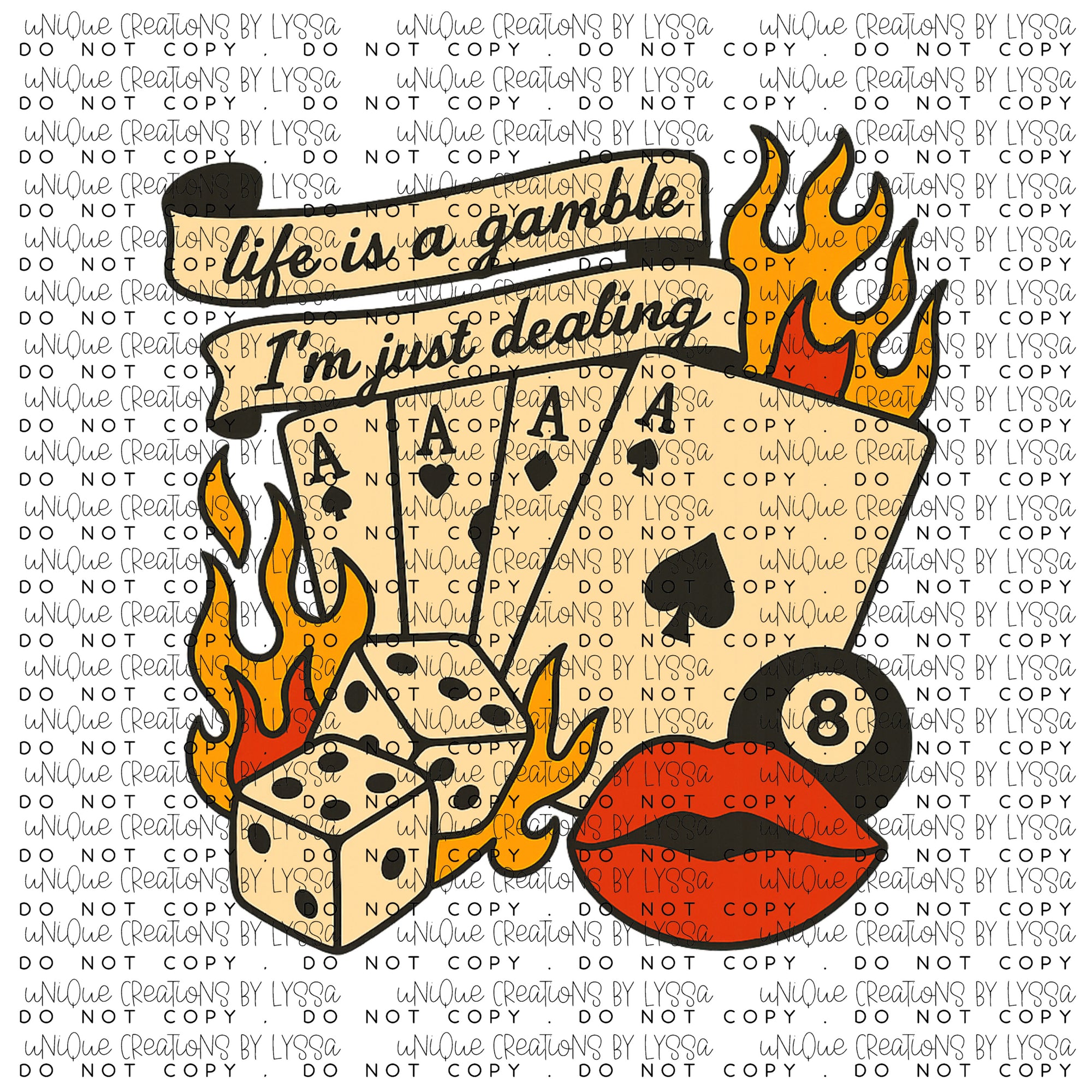 LIFE IS A GAMBLE DTF TRANSFER