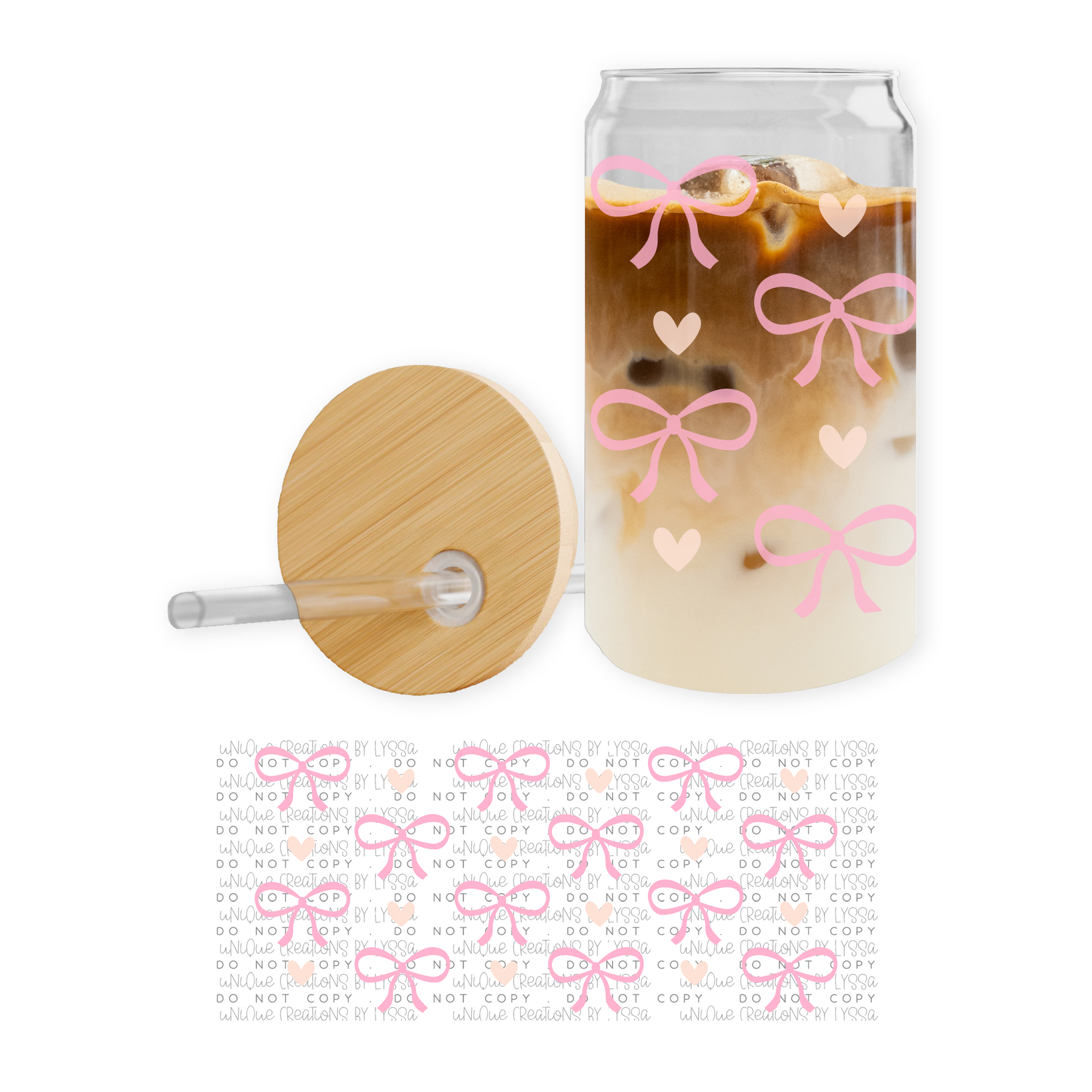 BOWS AND HEARTS 2 16OZ
