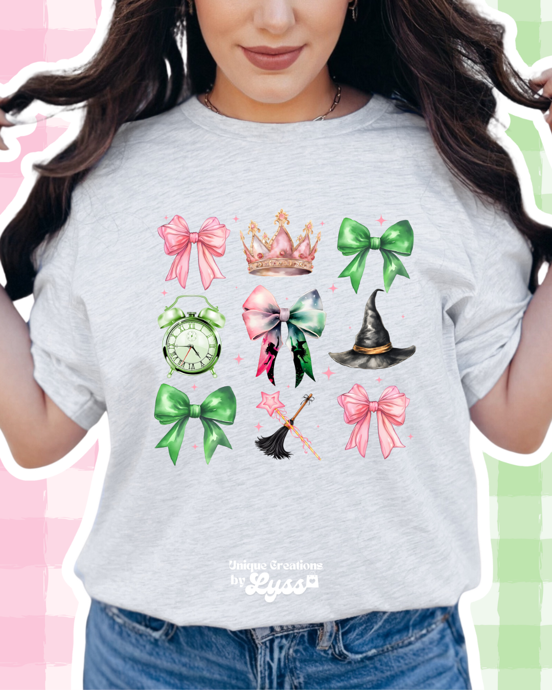 WICKED BOW COLLAGE TEE/SWEATER
