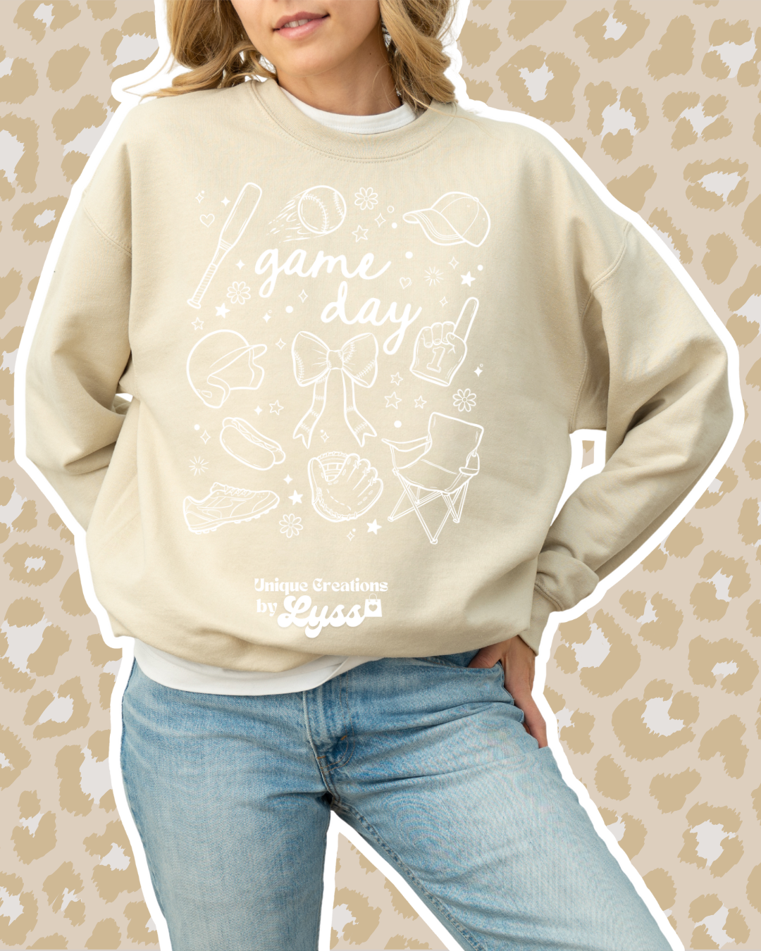 GAME DAY COLLAGE TEE/SWEATER