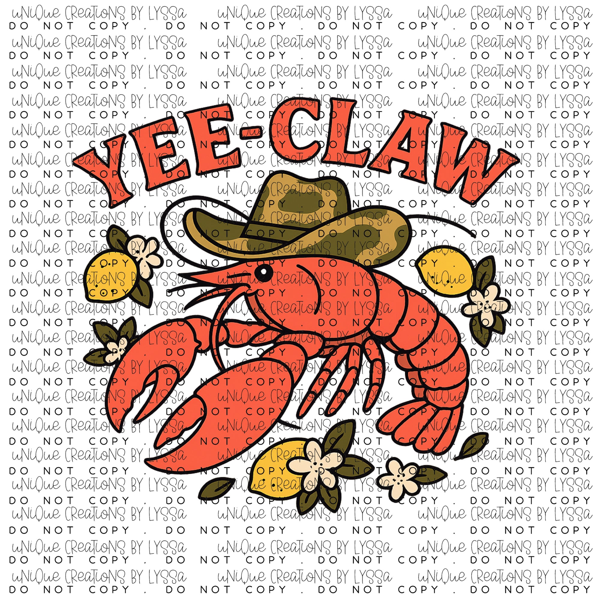 YEE-CLAW CRAWFISH DTF TRANSFER