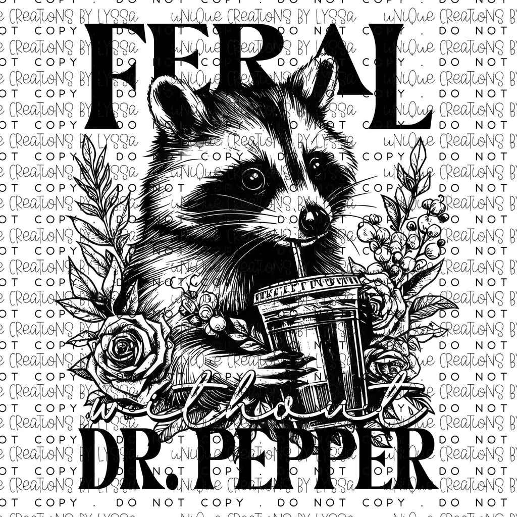 FERAL DR PEPPER DTF TRANSFER/ DECAL