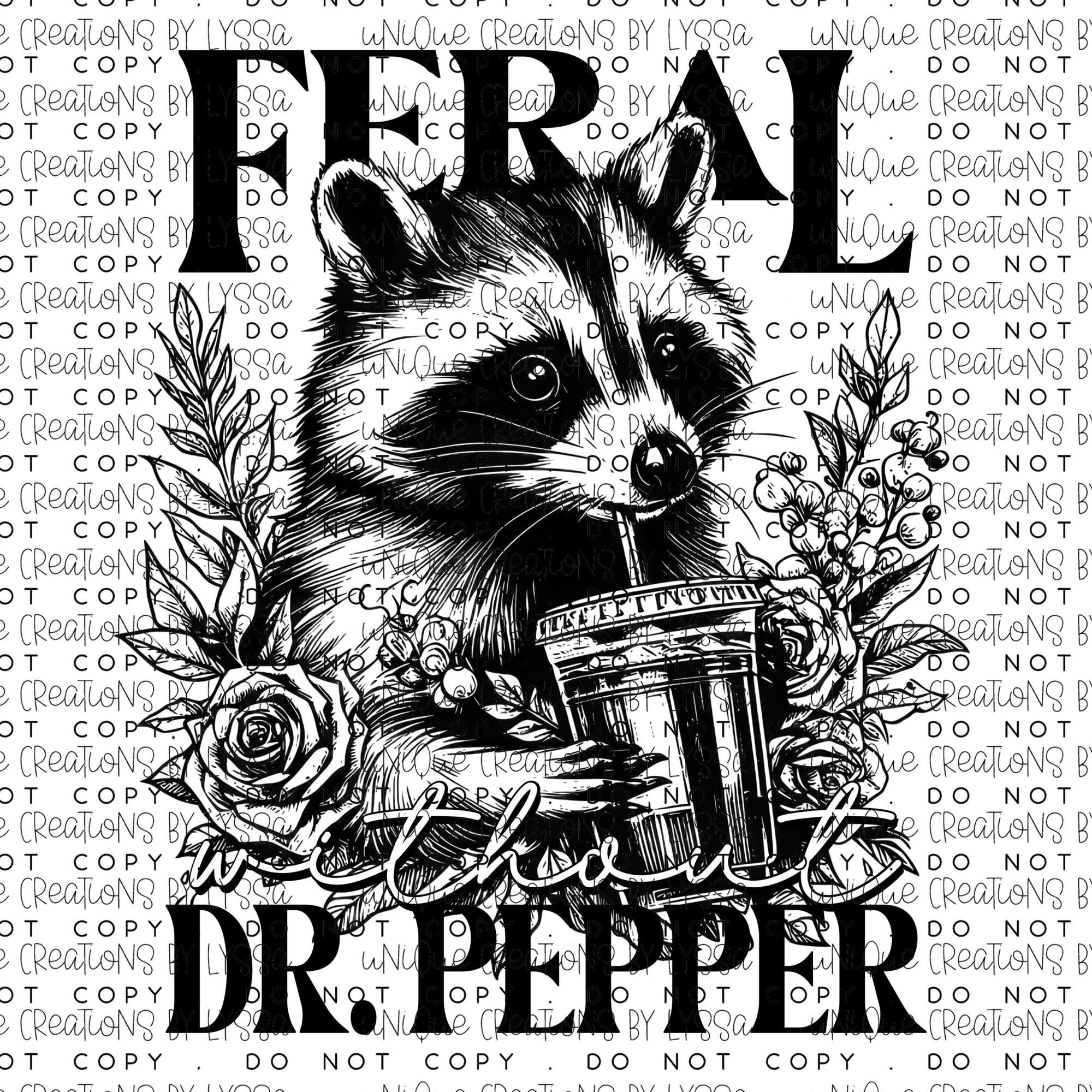 FERAL DR PEPPER DTF TRANSFER/ DECAL