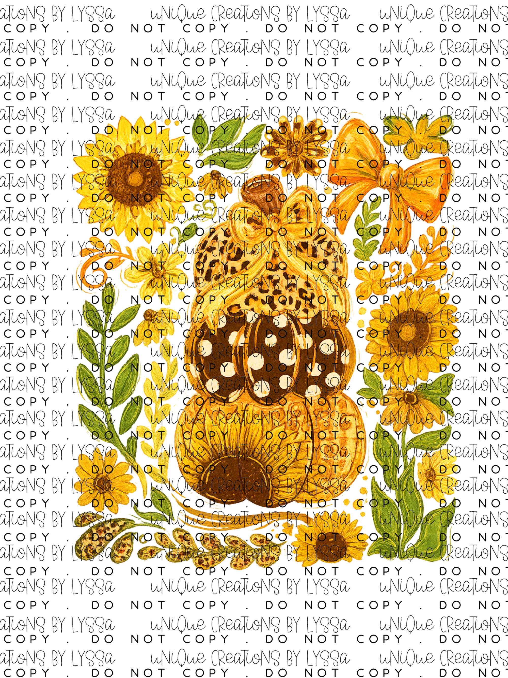 PAINTED PUMPKINS STACKED (3) DTF TRANSFER