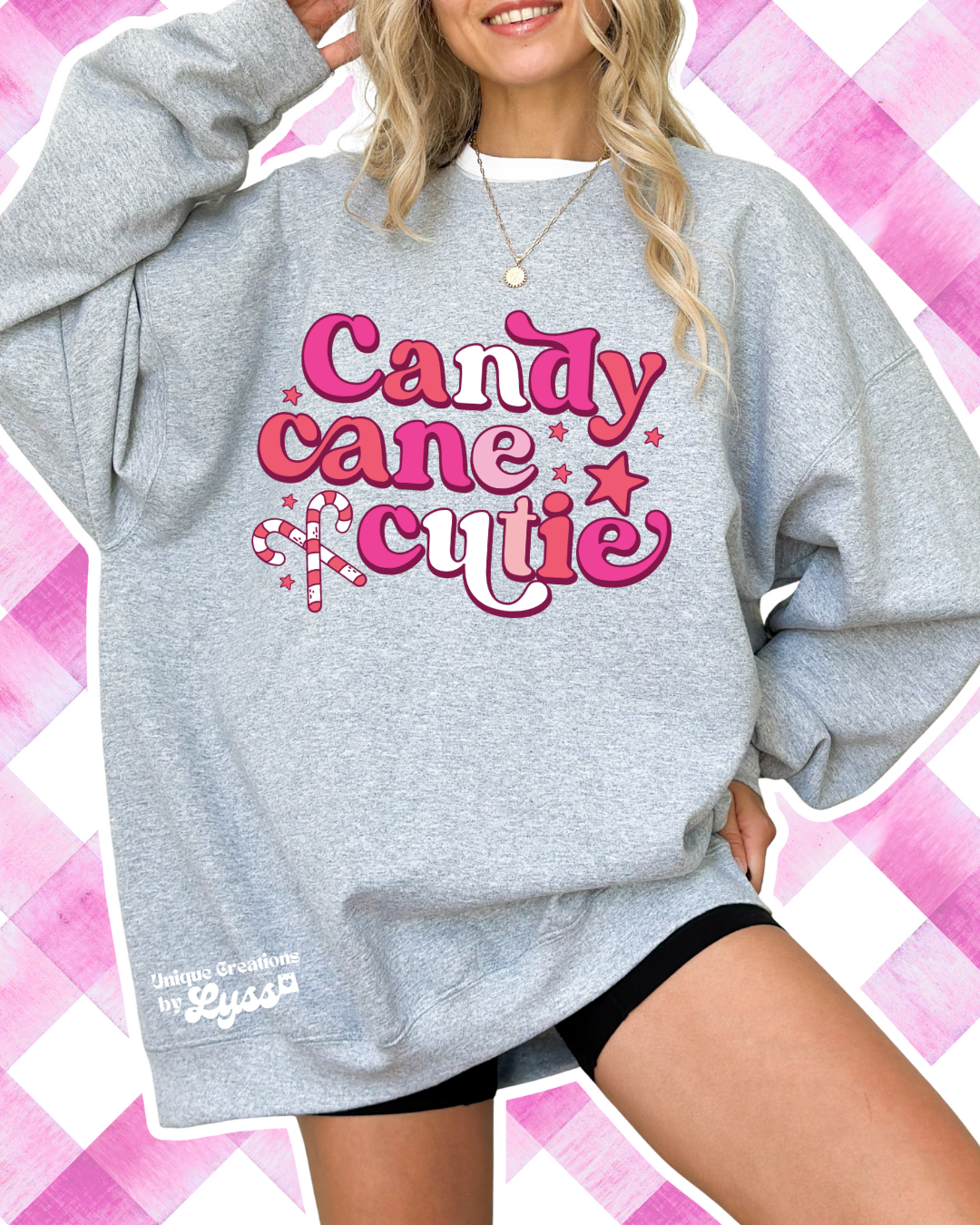 CANDY CANE CUTIE TEE/SWEATER