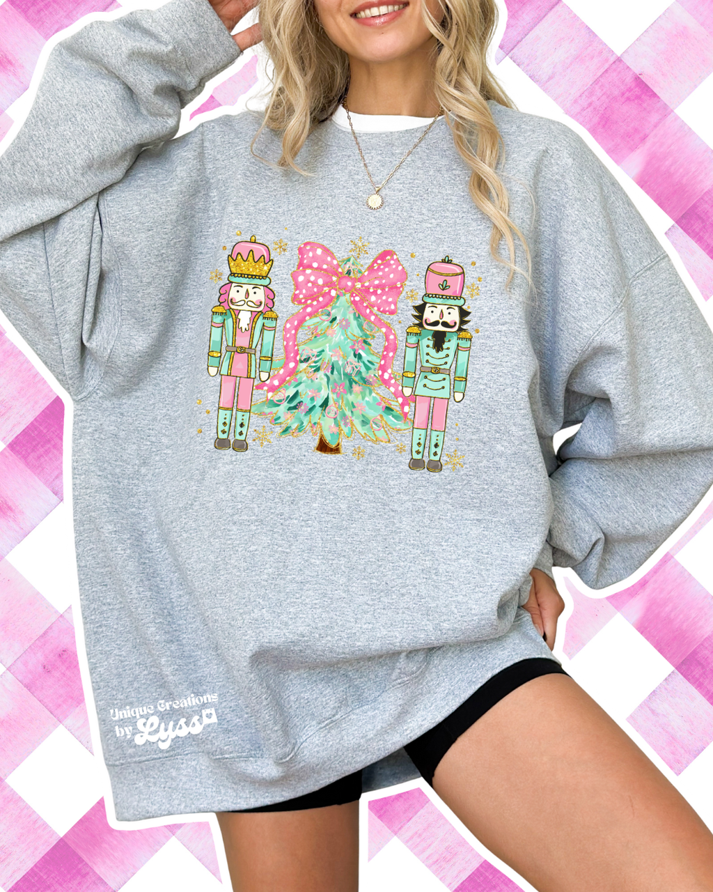 NUTCRACKER AND CHRISTMAS TREE TEE/SWEATER