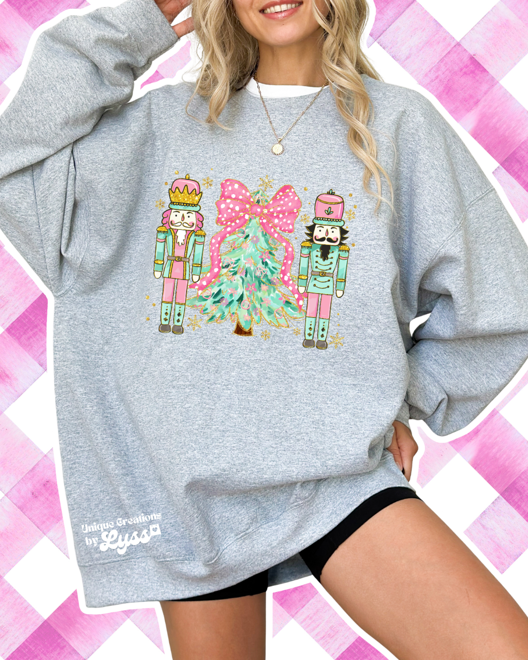 NUTCRACKER AND CHRISTMAS TREE TEE/SWEATER