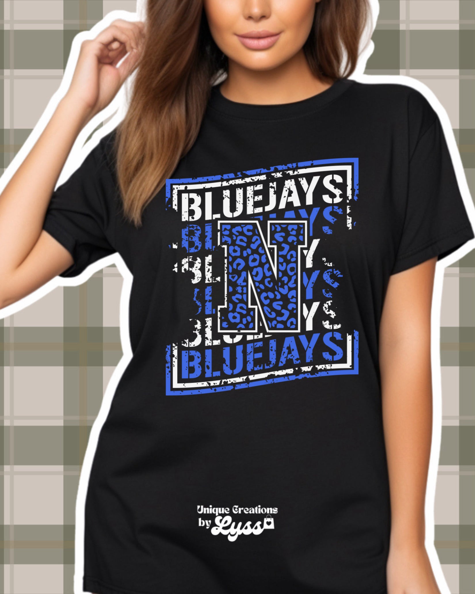 DISTRESSED N BLUEJAYS STACKED