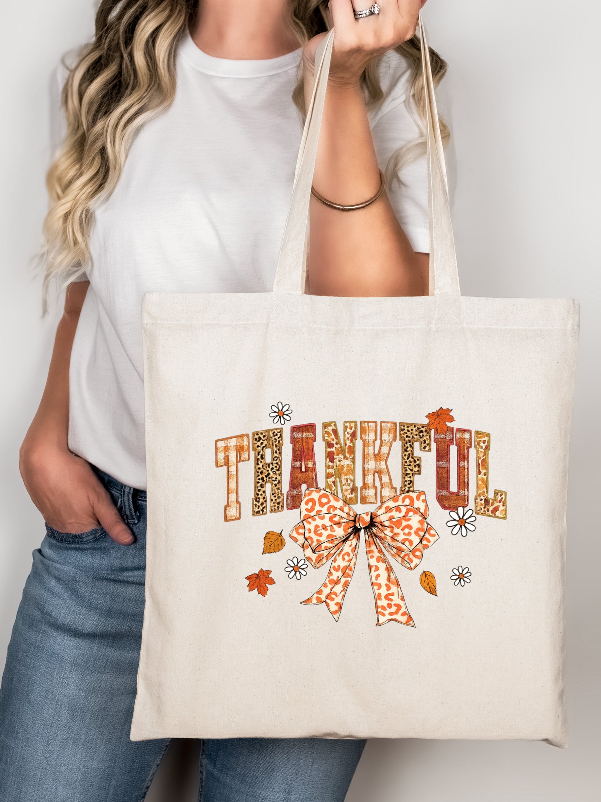 THANKFUL BOW TOTE