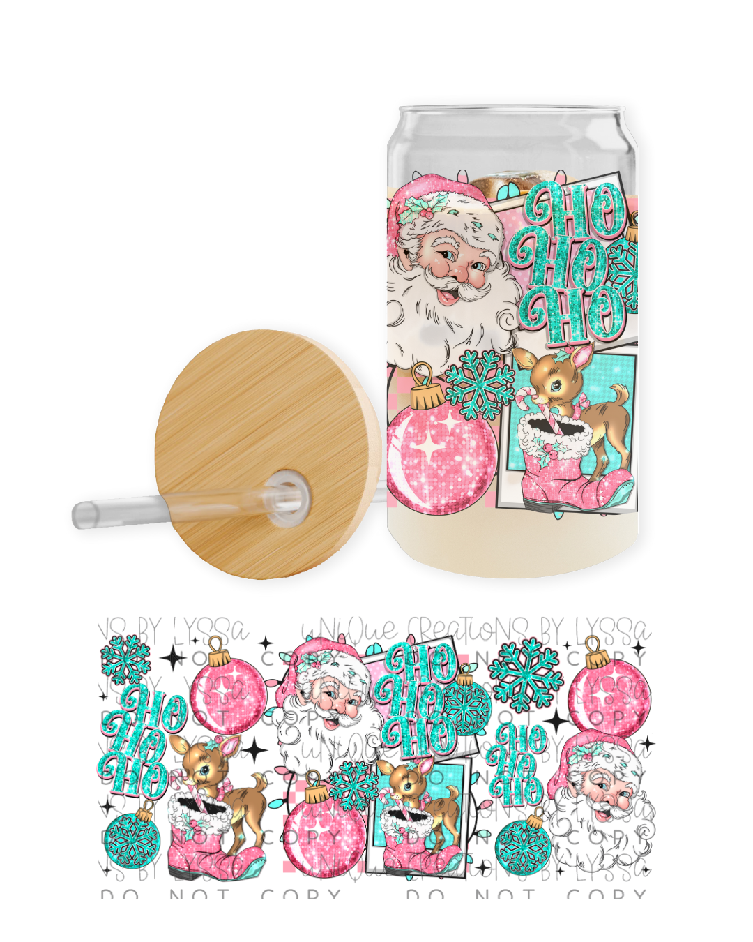 HOHOHO PINK CHRISTMAS 16OZ