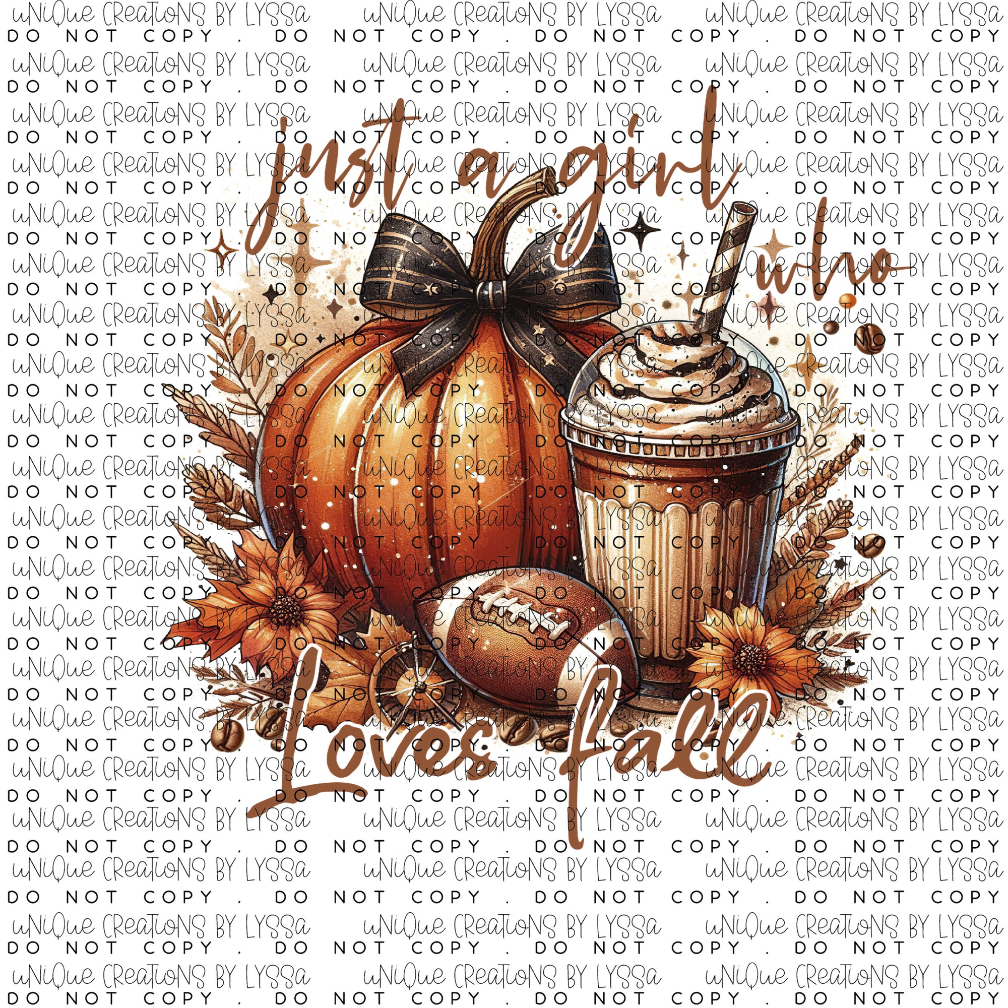 JUST A GIRL LOVES FALL DTF TRANSFER