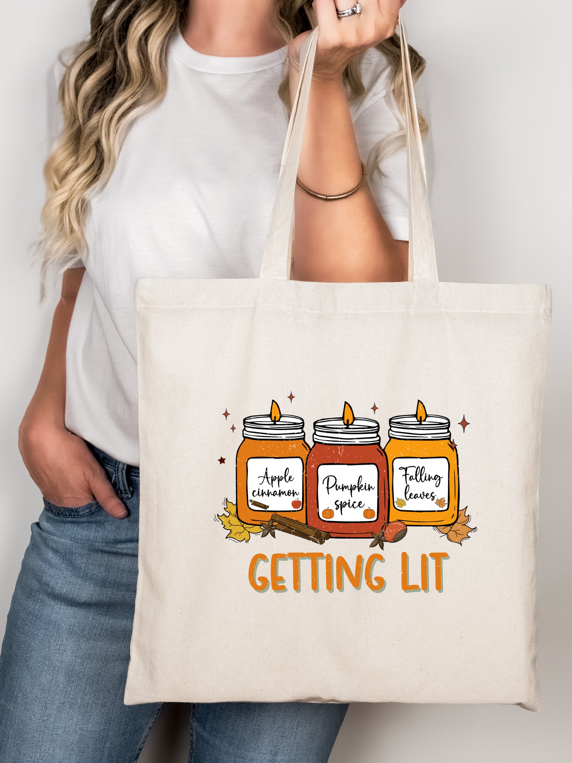 FALL GETTING LIT TOTE