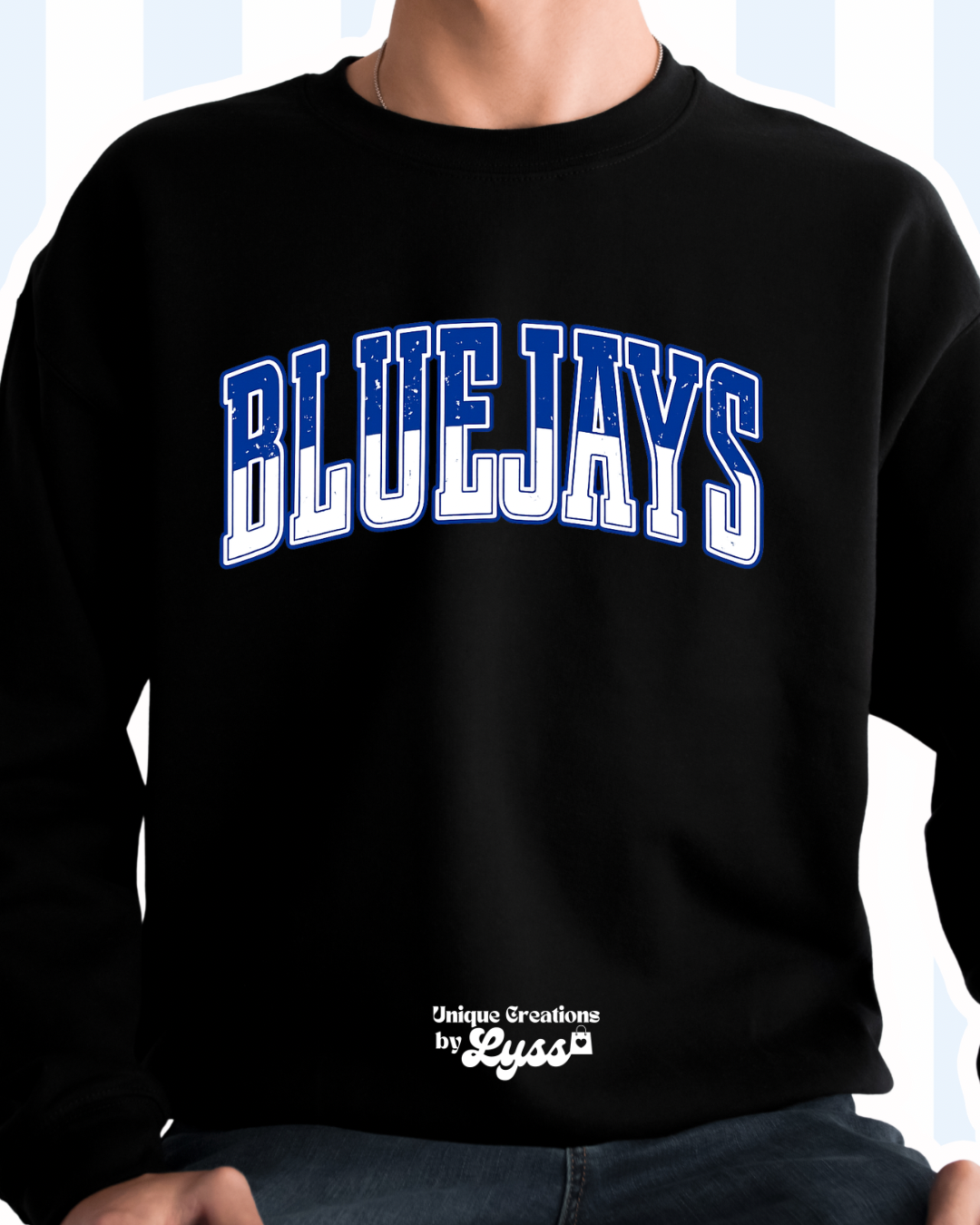 BLUEJAYS TWO TONE ADULT TEE/SWEATER/HOODIE