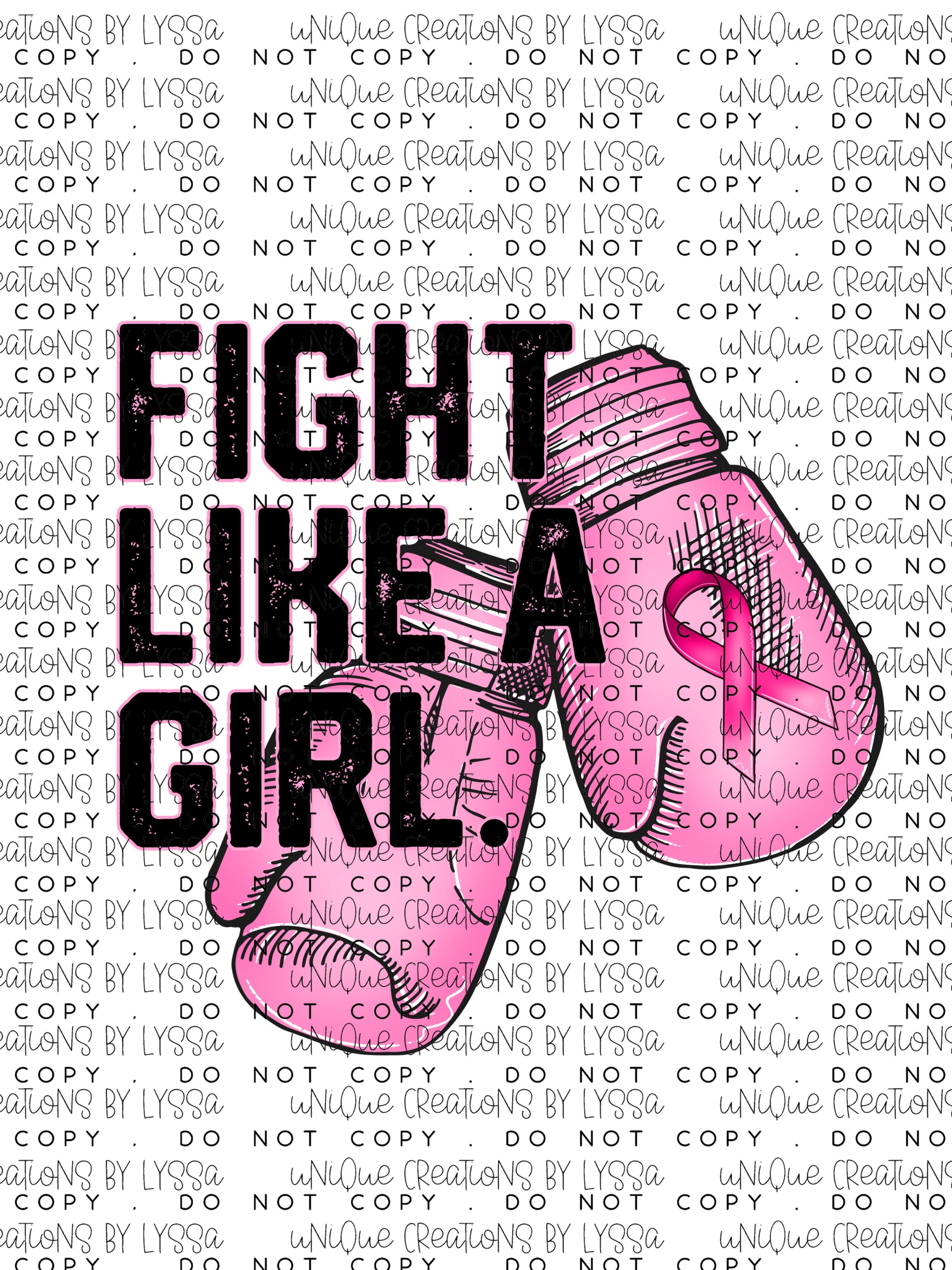 FIGHT LIKE A GIRL DTF TRANSFER