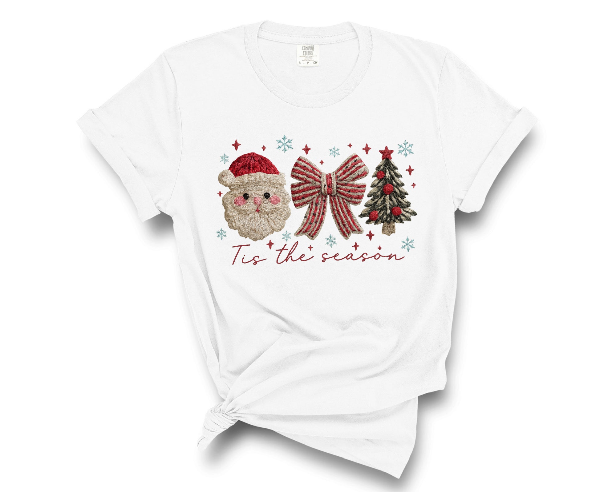 TIS THE SEASON SANTA BOW TREE