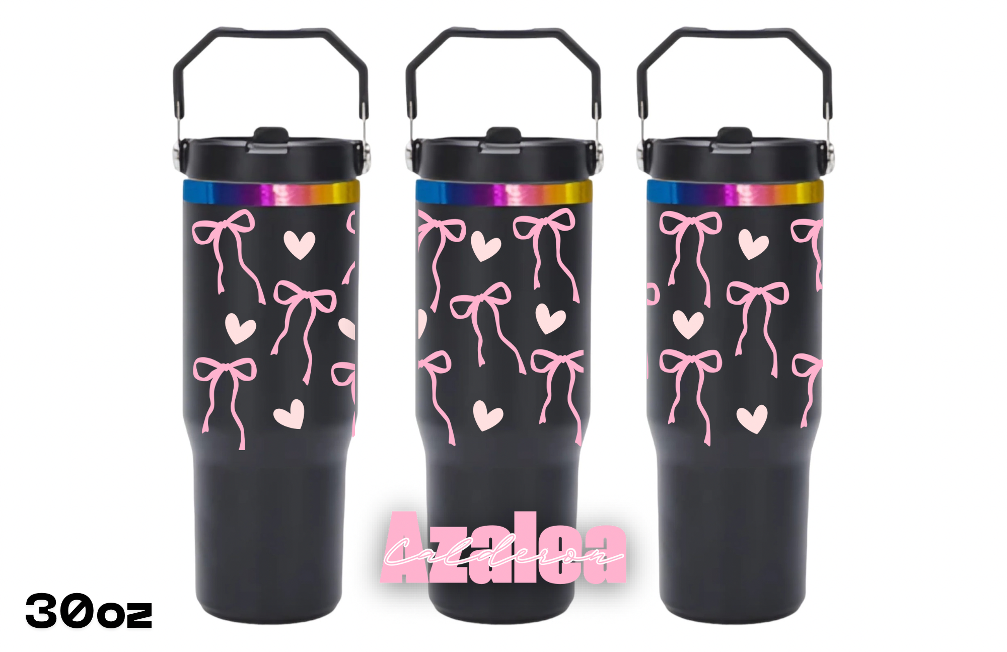 BOWS & HEARTS 30oz TUMBLER