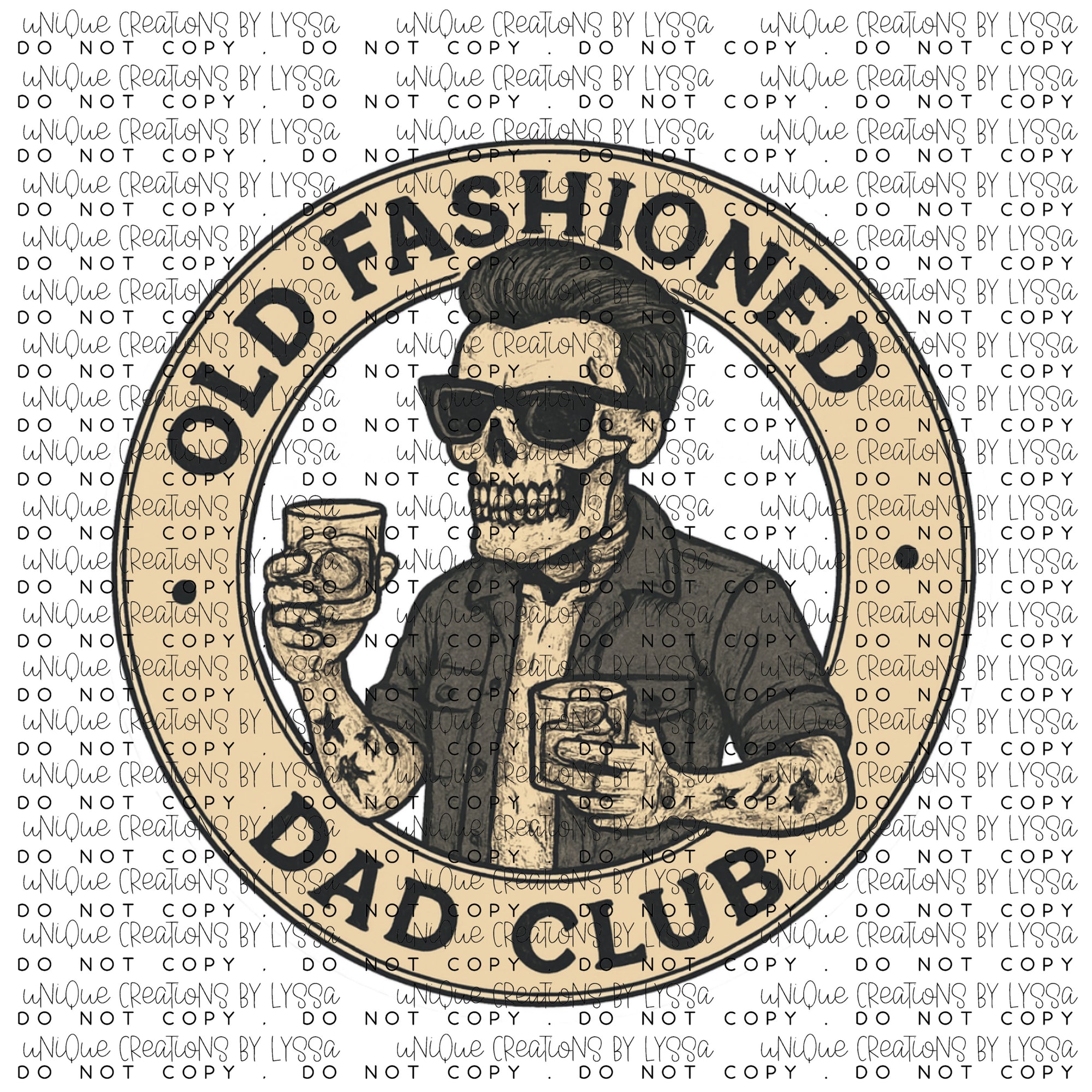 OLD FASHIONED DAD CLUB DTF TRANSFER