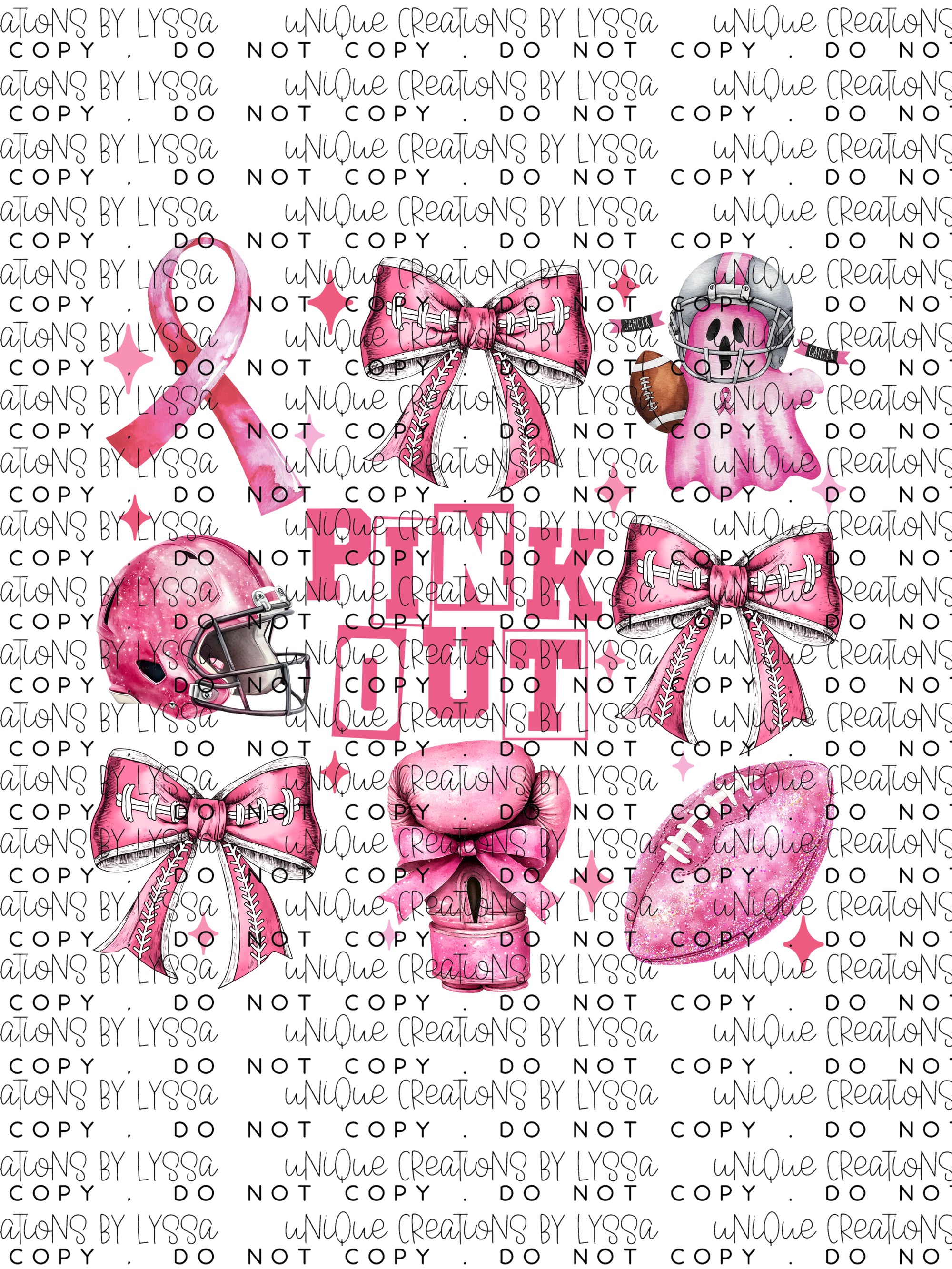 PINK OUT COLLAGE DTF TRANSFER