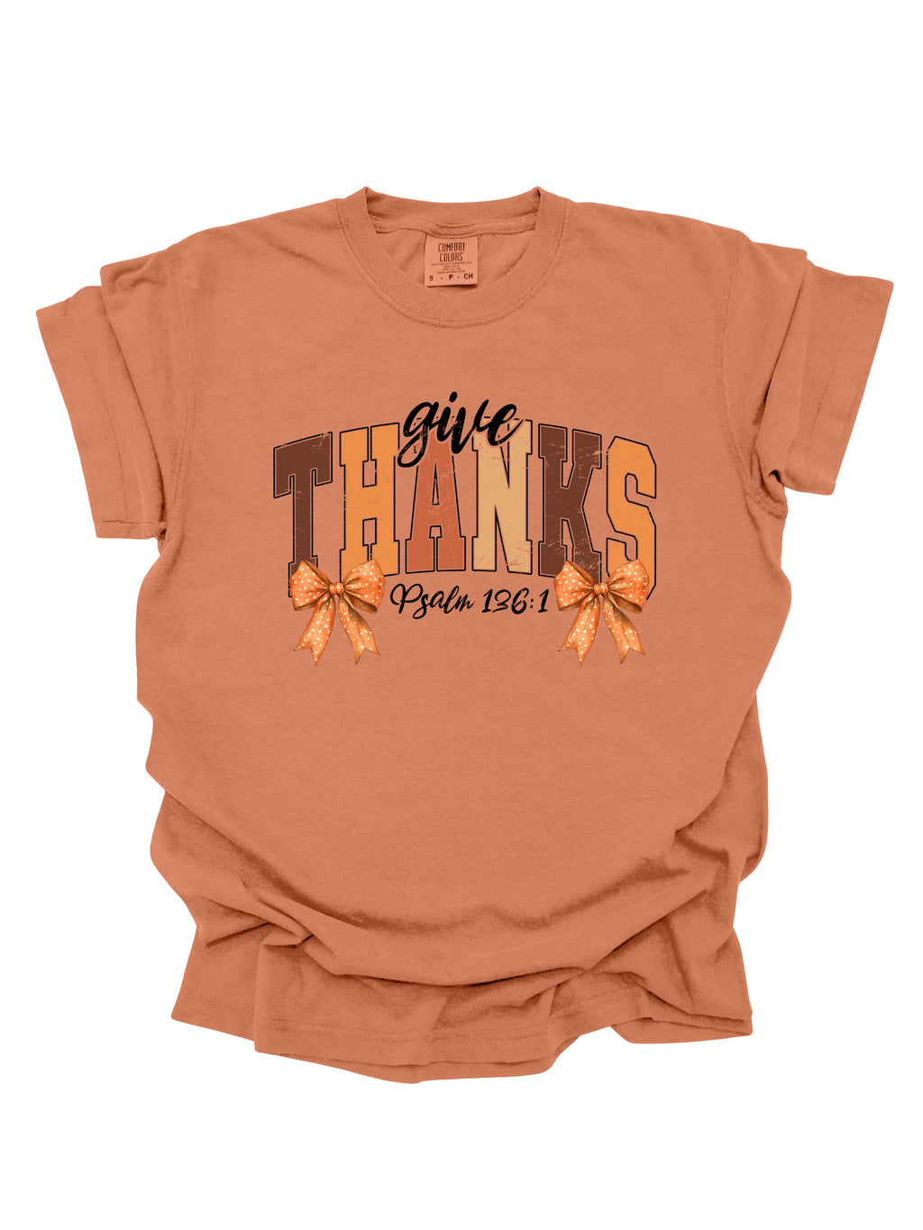 GIVE THANKS PSALM 136:1 TEE