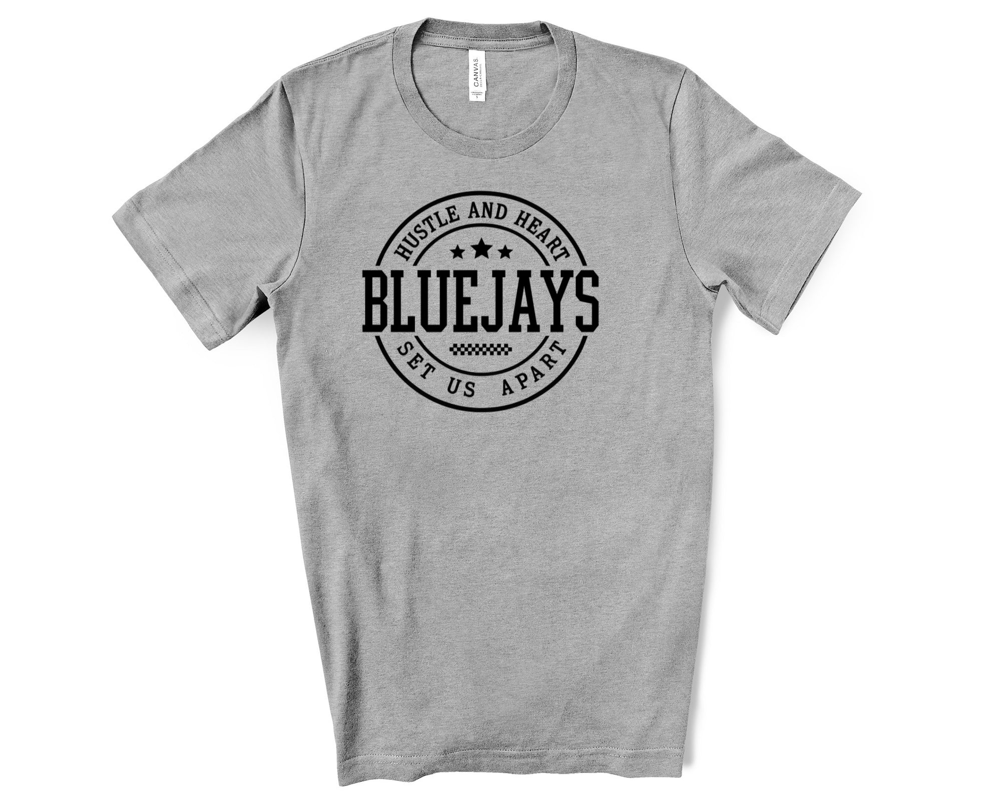 HUSTLE HARD BLUEJAYS TEE