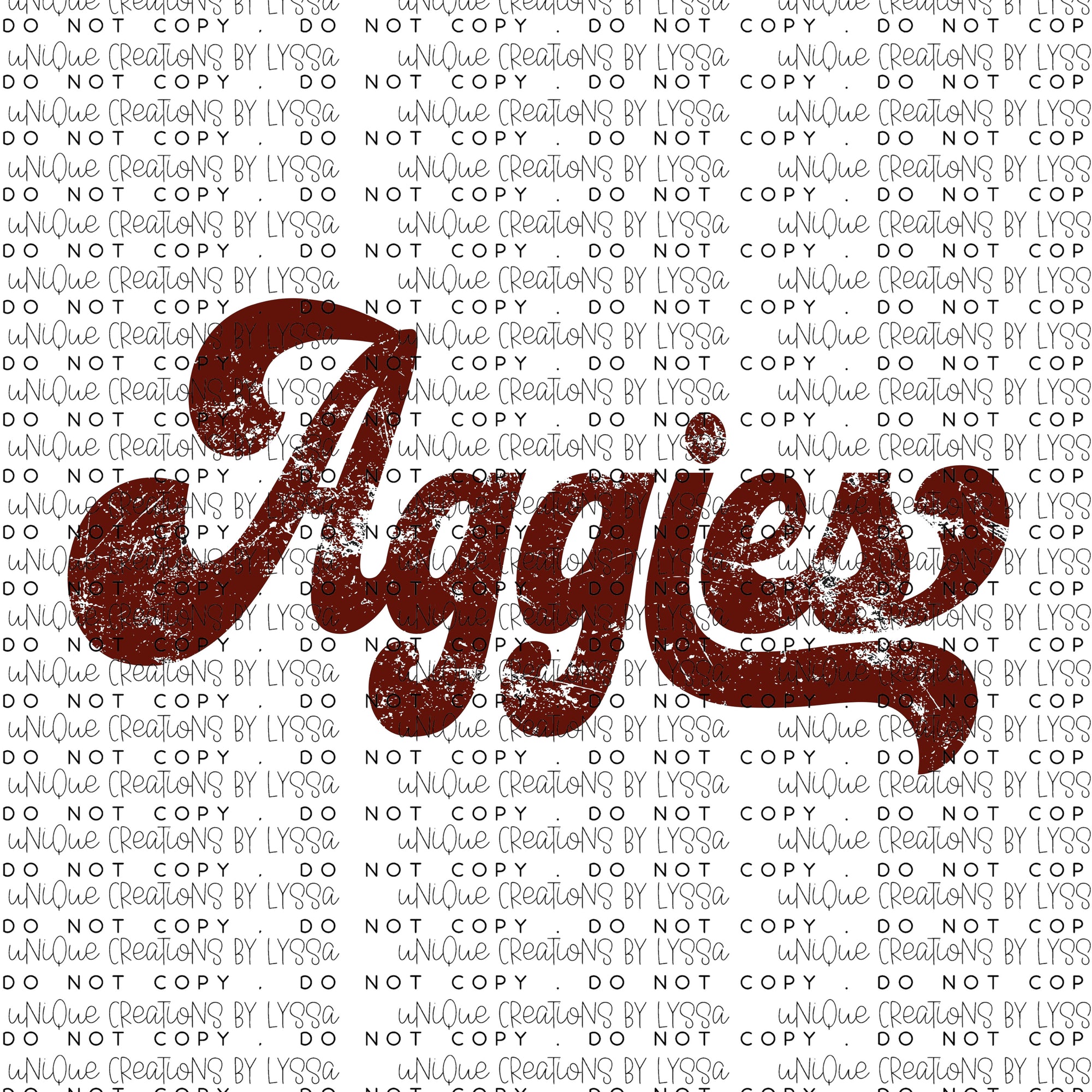 SCRIPT AGGIES DTF TRANSFER