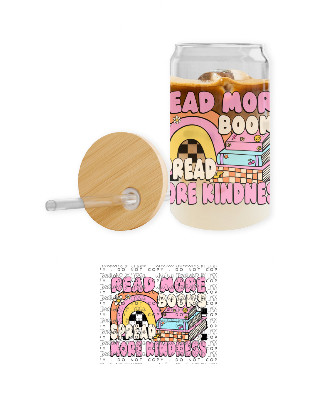 READ MORE BOOKS AND SPREAD KINDNESS 16OZ