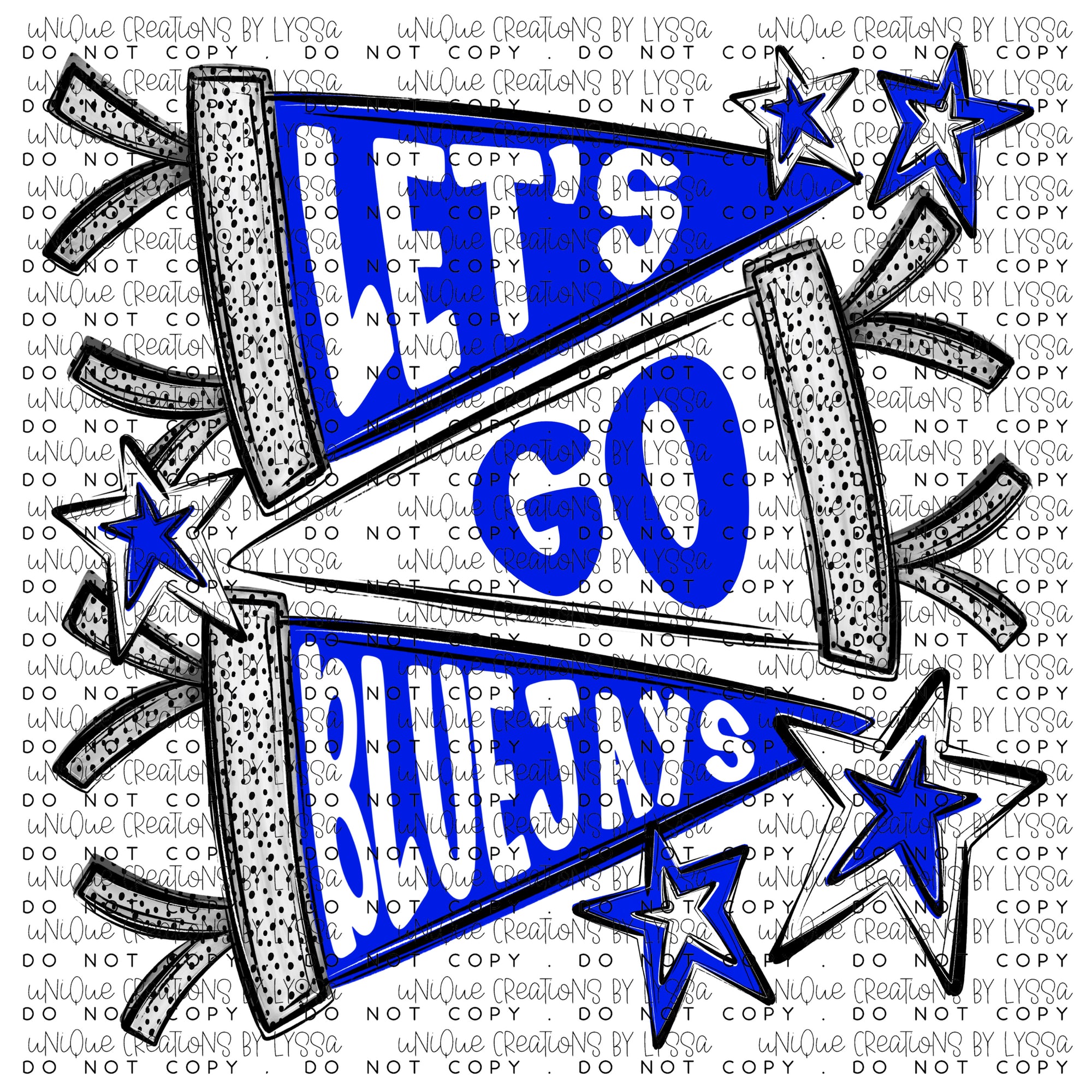 LETS GO BLUEJAYS FLAGS DTF TRANSFER