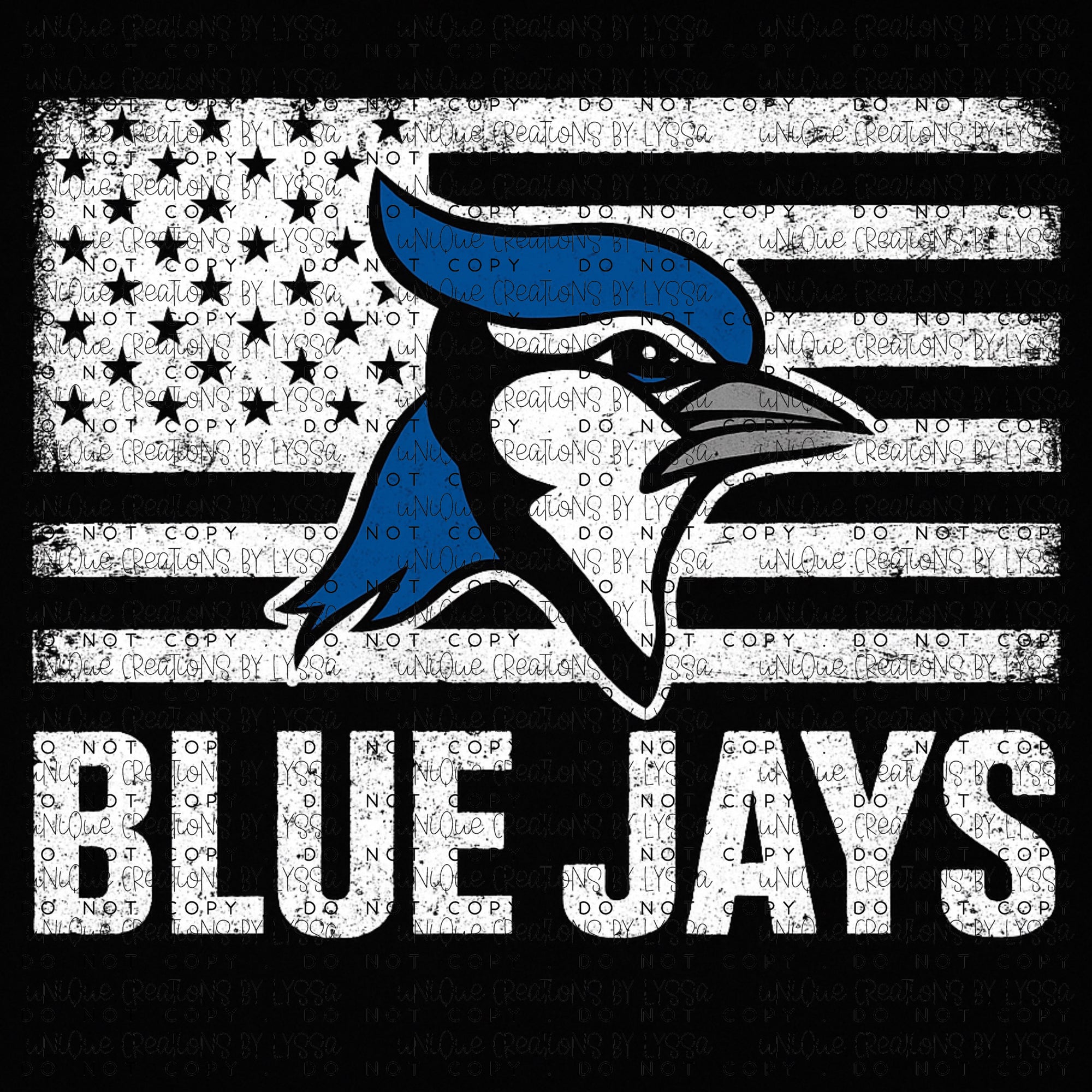 BLUEJAYS FLAG DTF TRANSFER