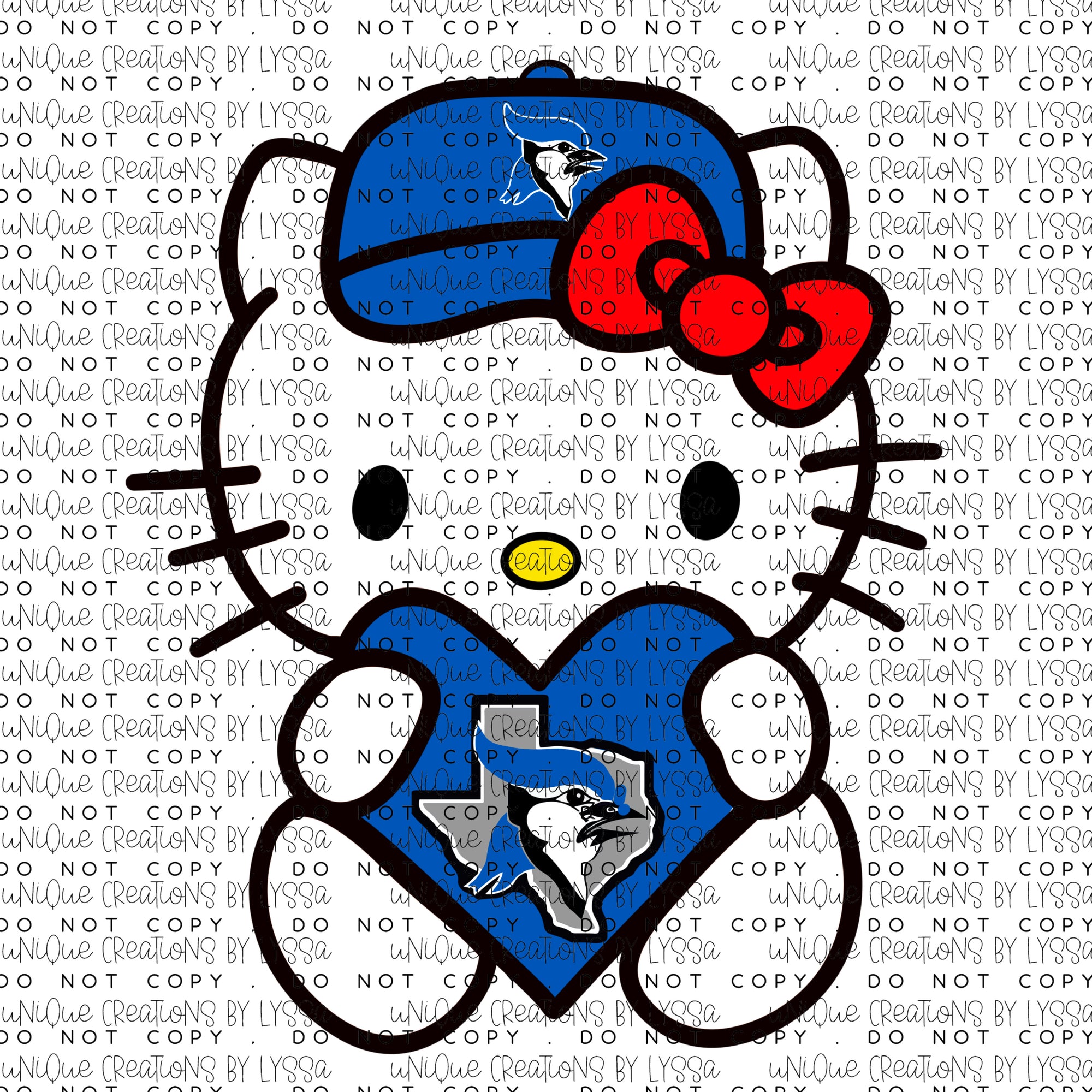 KITTY BLUEJAYS DTF TRANSFER