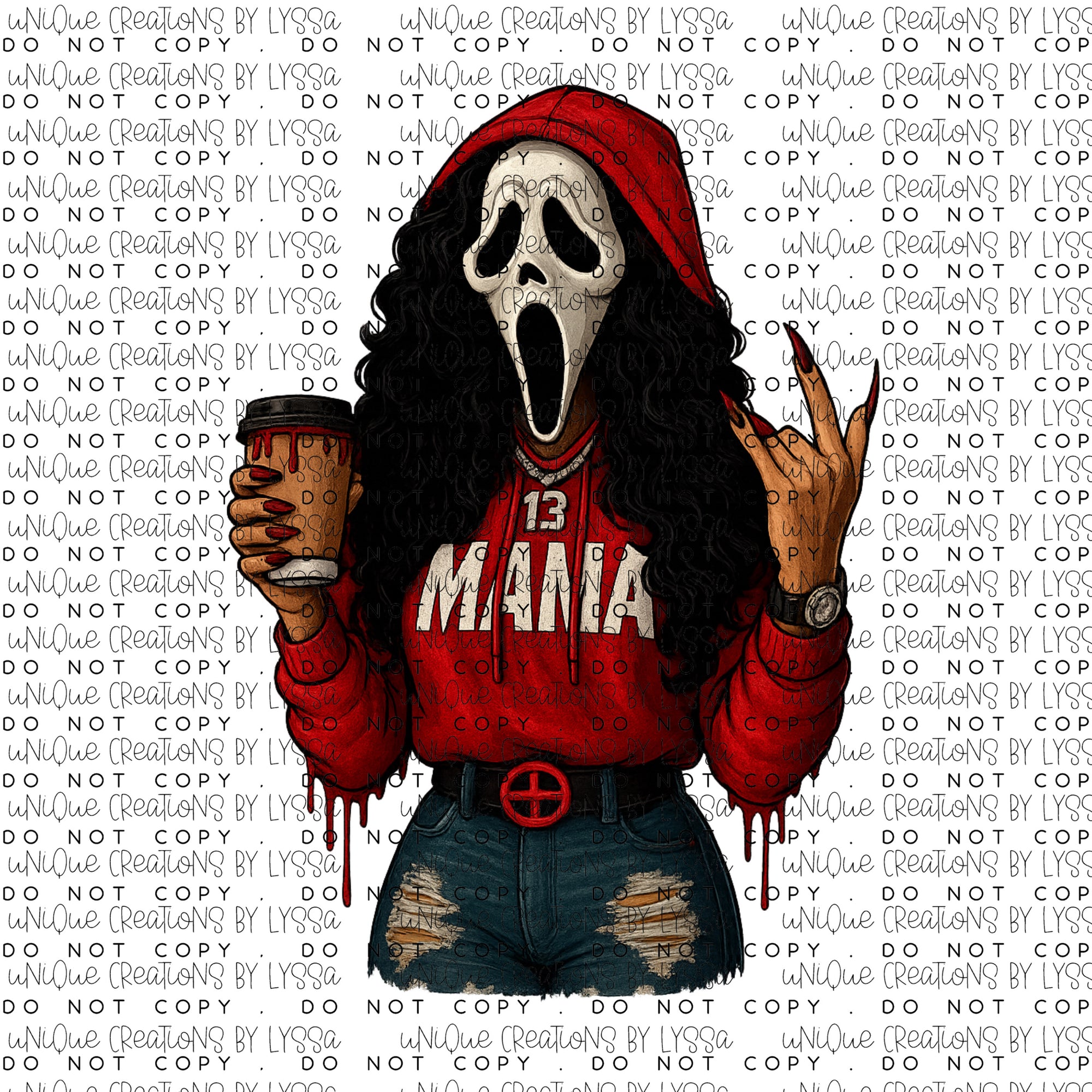 SCREAM MAMA  DTF TRANSFER