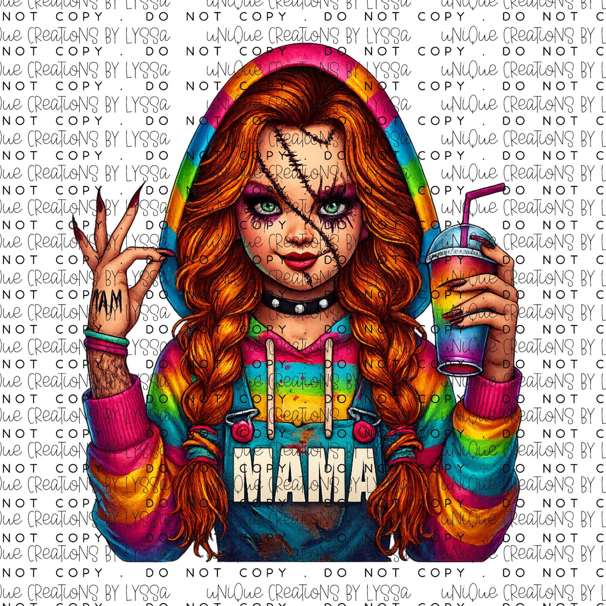 CHUCKY MAMA  DTF TRANSFER