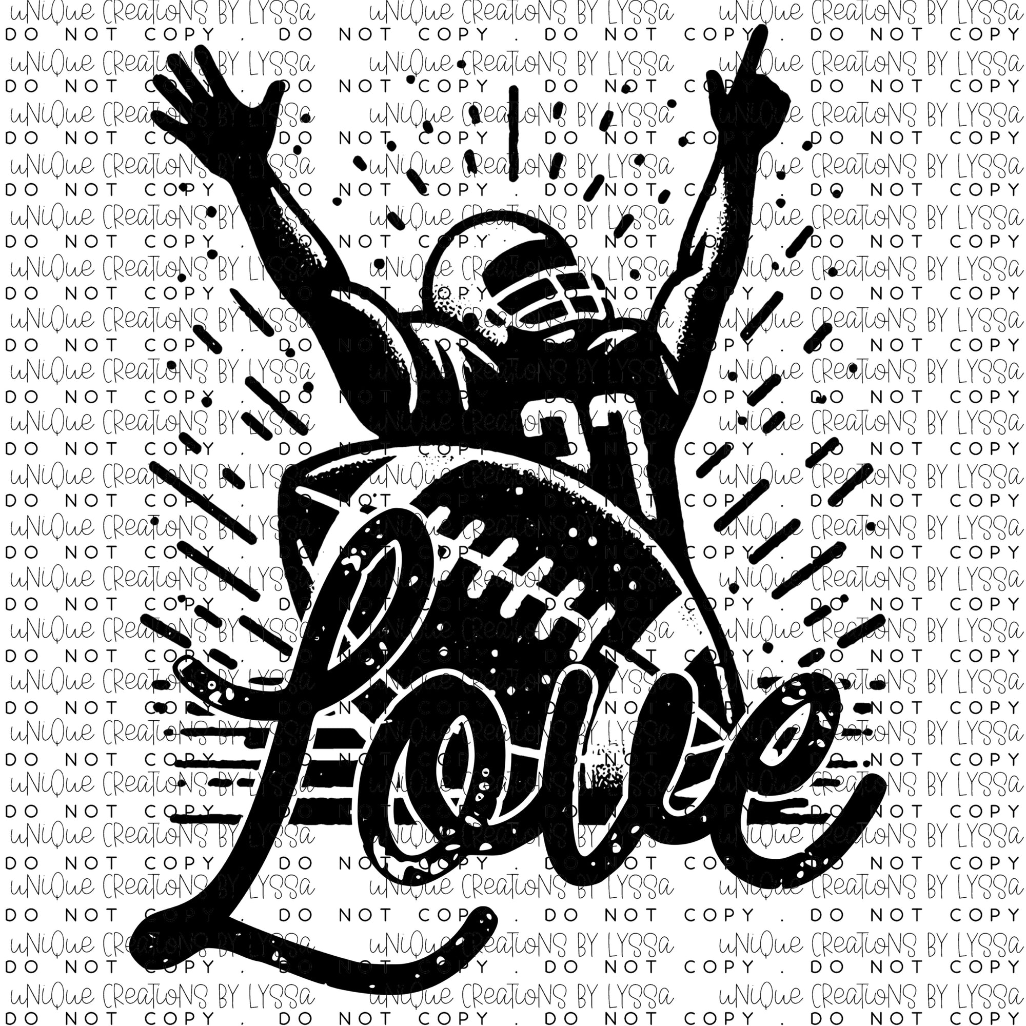 LOVE FOOTBALL DTF TRANSFER