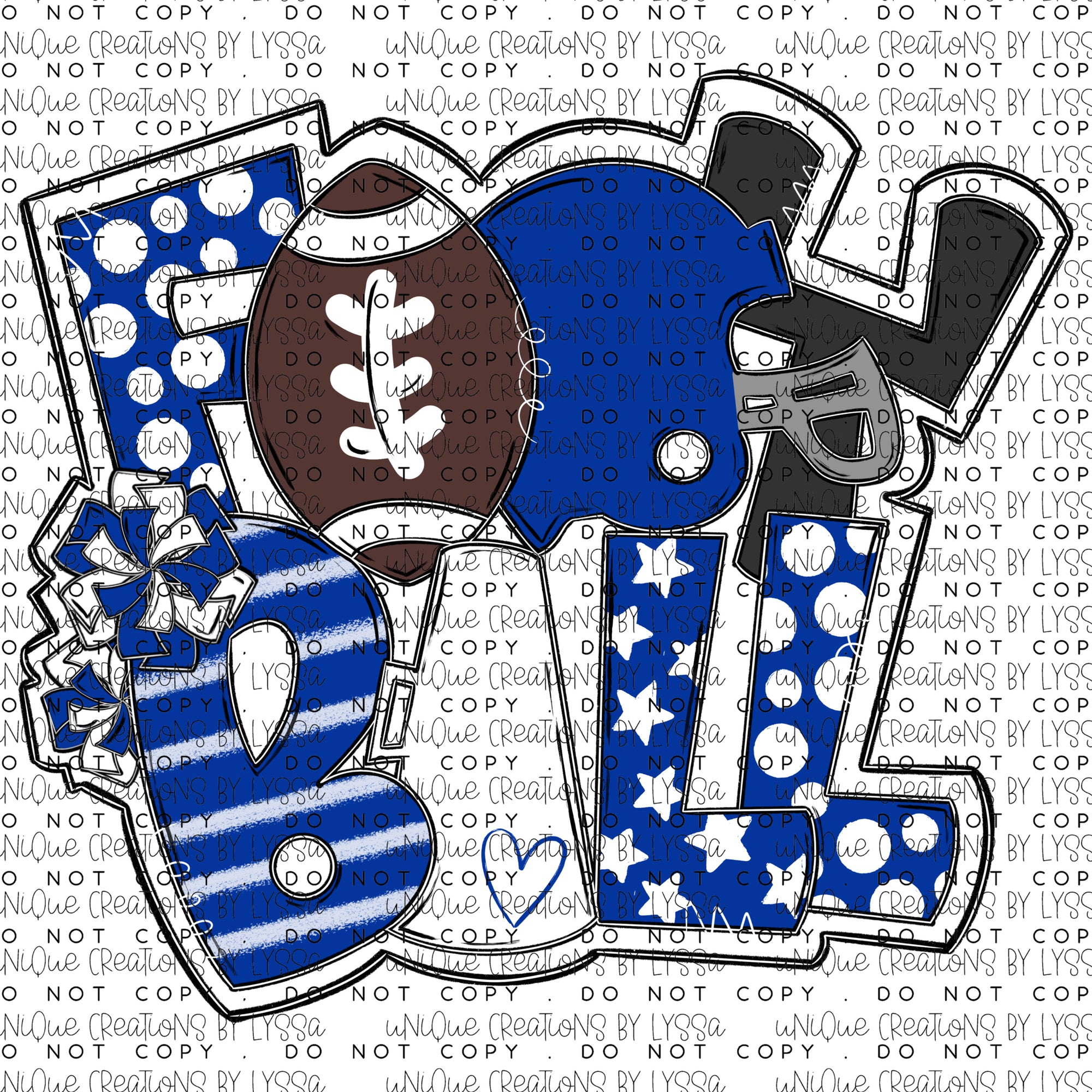 FOOTBALL FUNKY FONT DTF TRANSFER