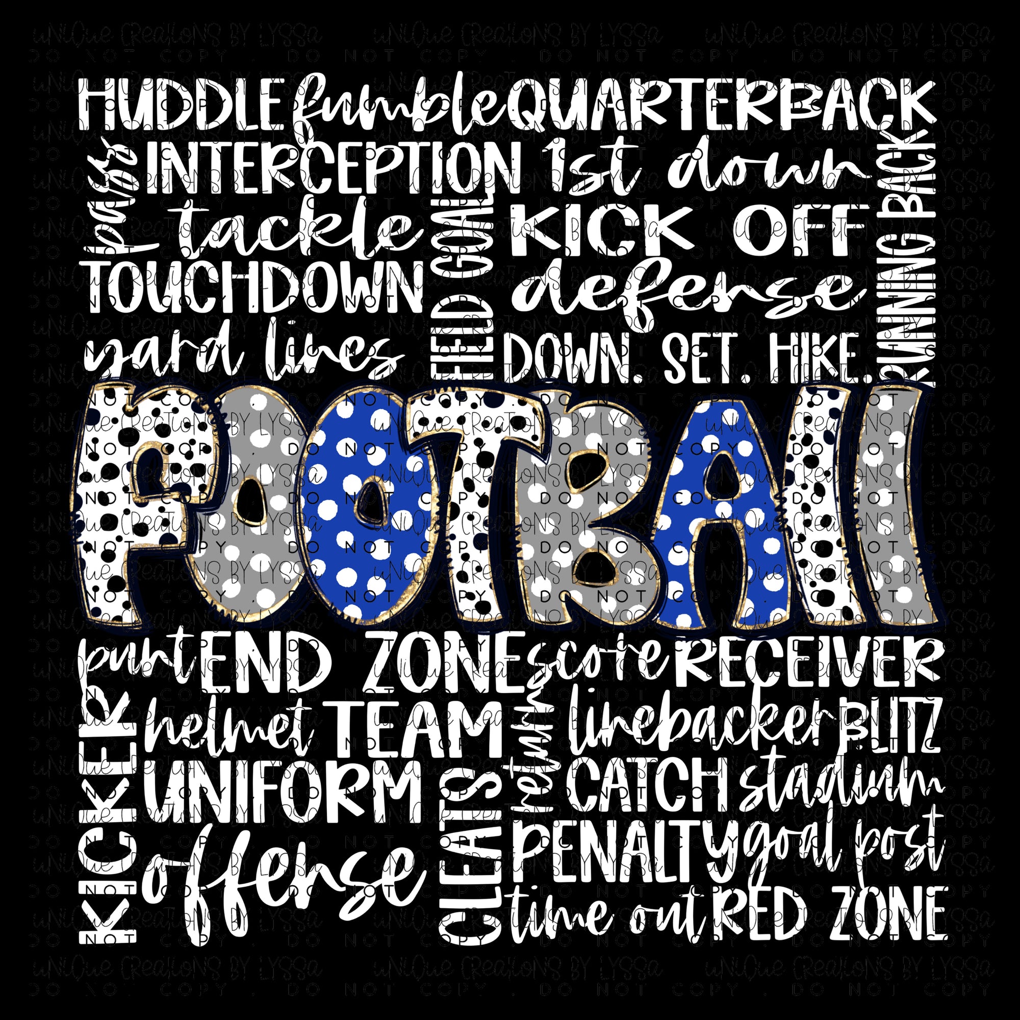FOOTBALL COLLAGE DTF TRANSFER
