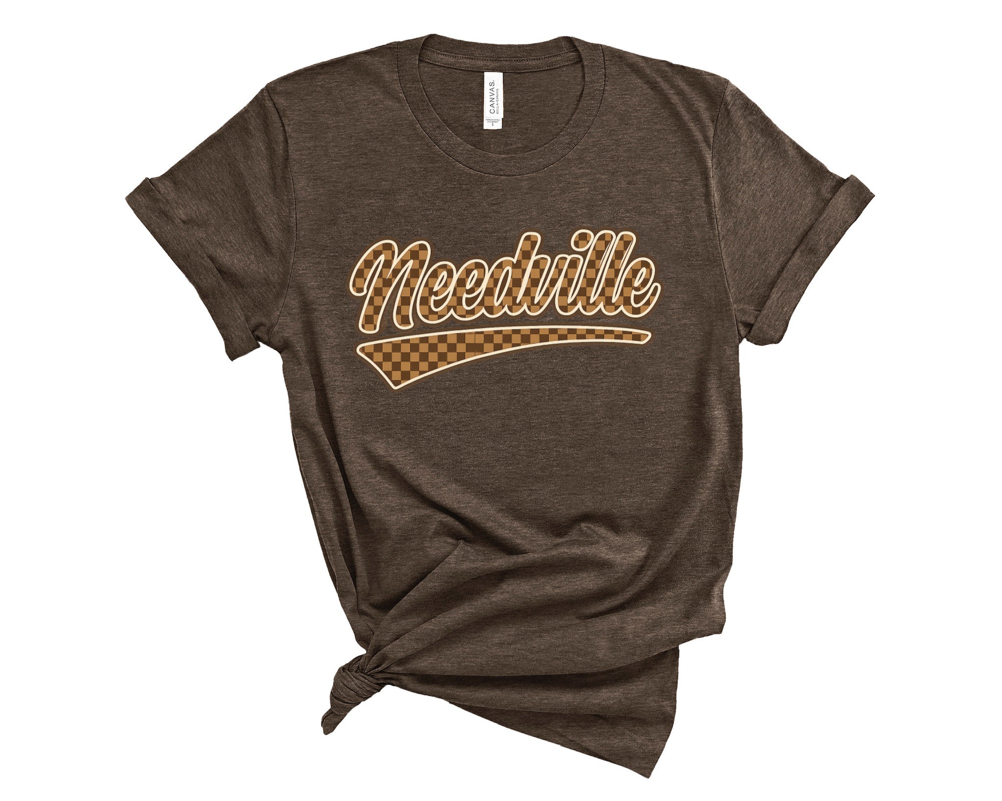 CHECKERED NEEDVILLE TEE