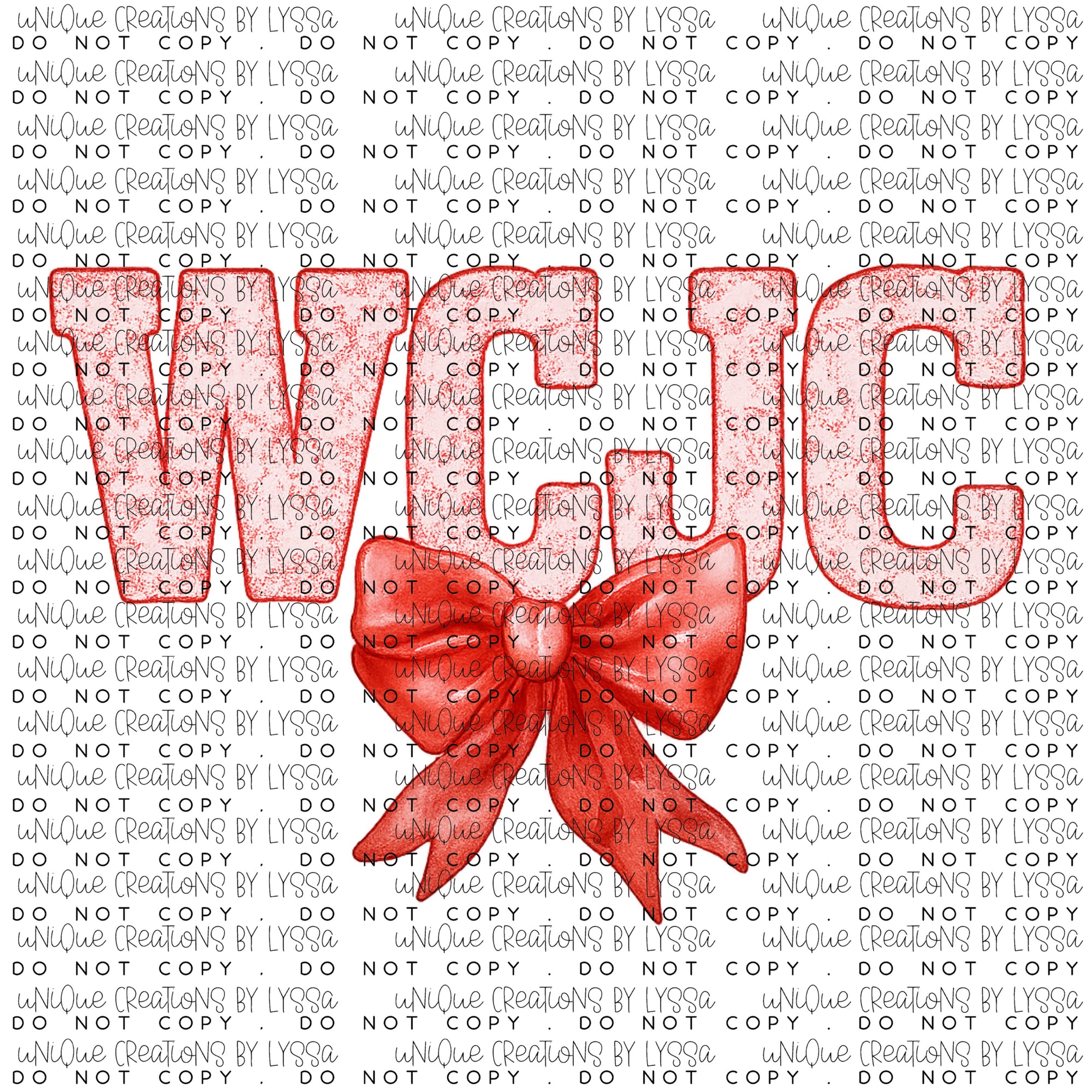 WCJC COQUETTE BOW DTF TRANSFER