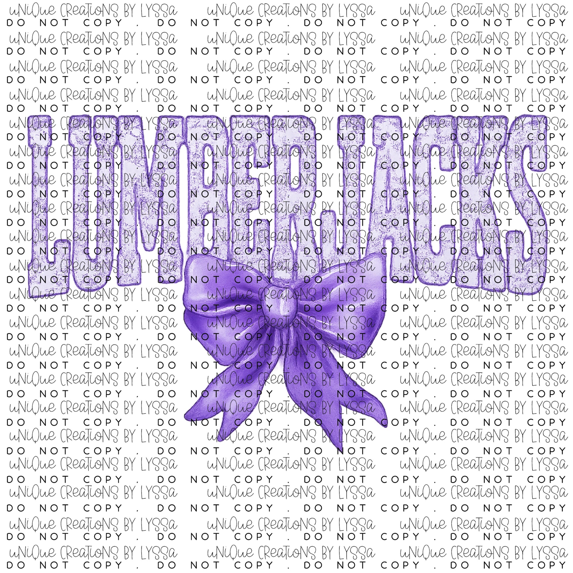LUMBERJACKS COQUETTE BOW DTF TRANSFER