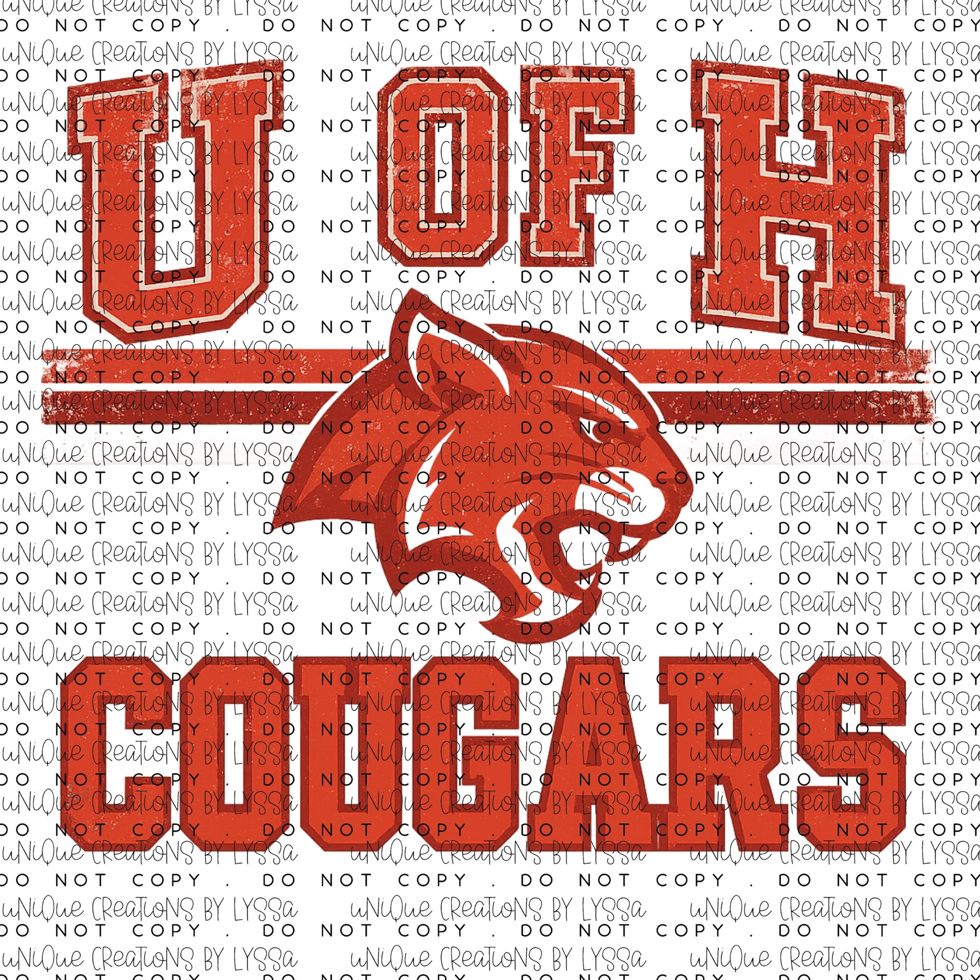 U OF H COUGARS DTF TRANSFER