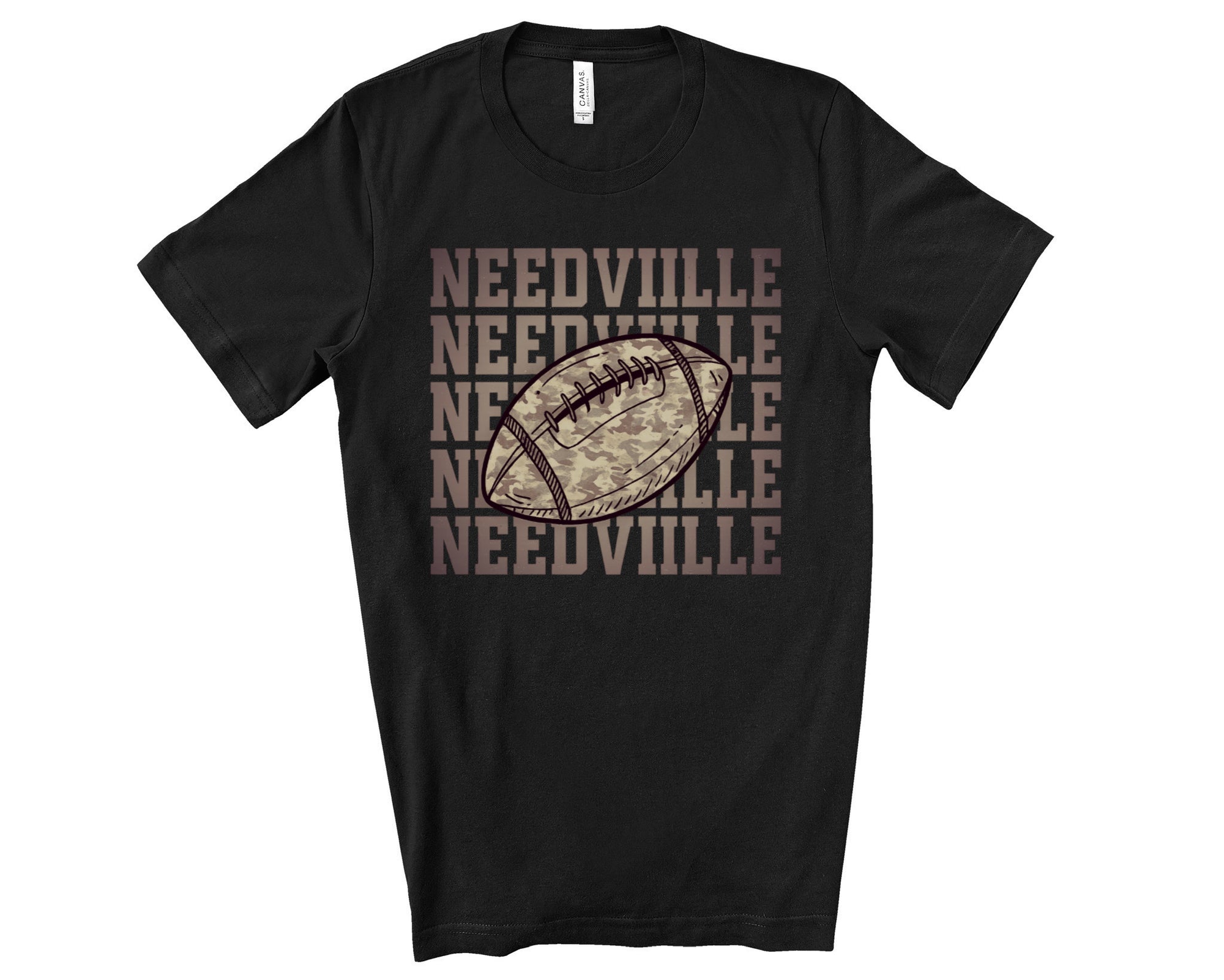 CAMO NEEDVILLE FOOTBALL TEE