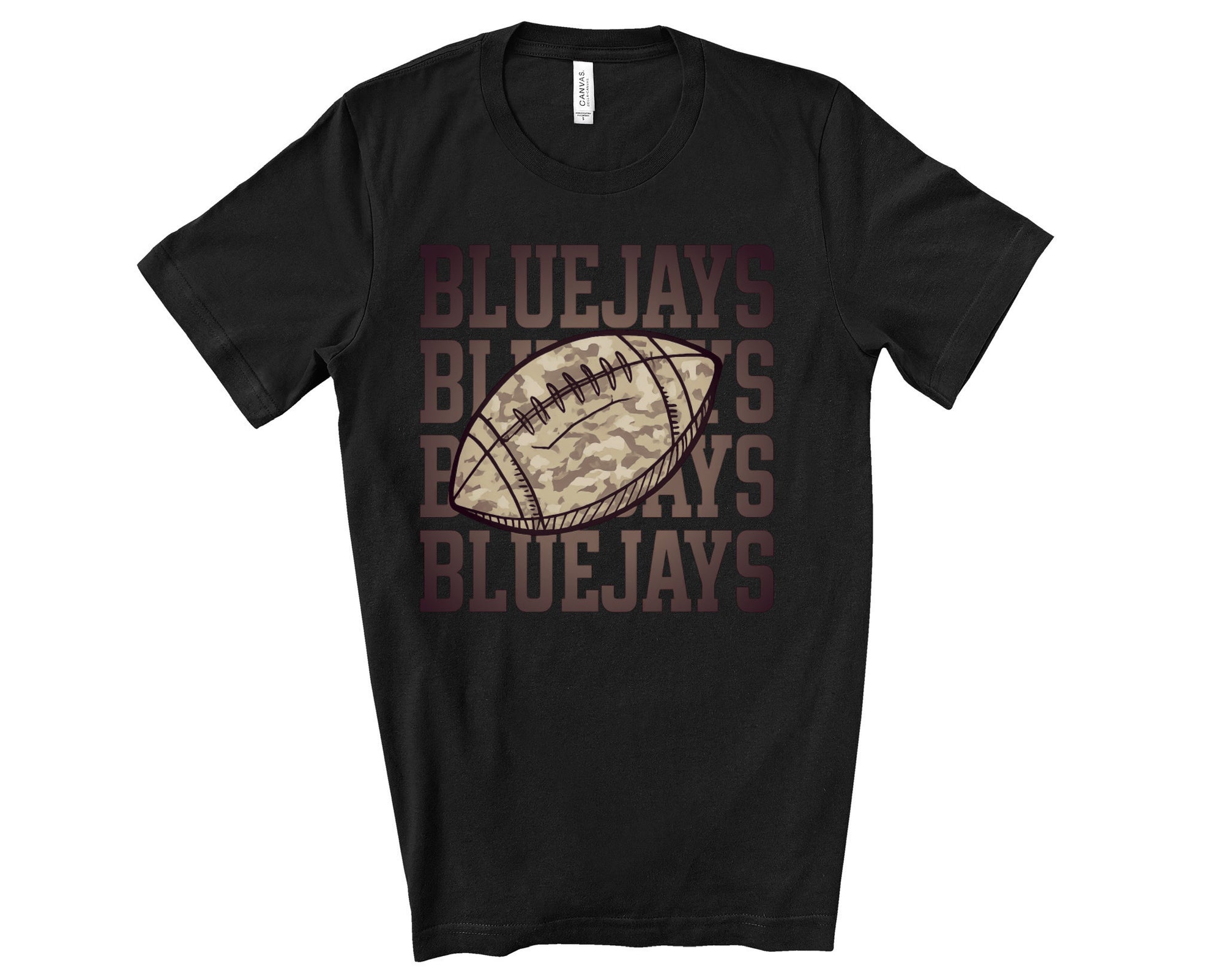 CAMO FOOTBALL BLUEJAYS TEE