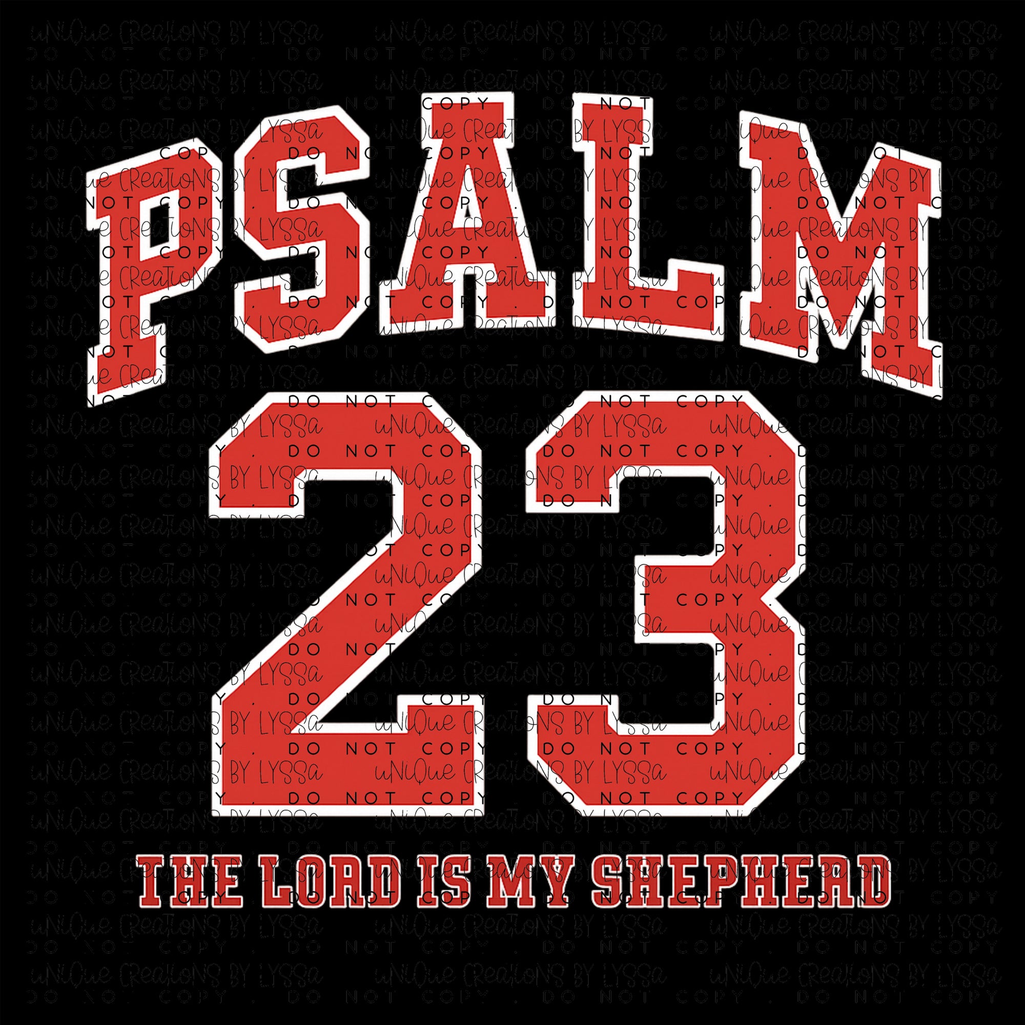 PSALM 23 DTF TRANSFER