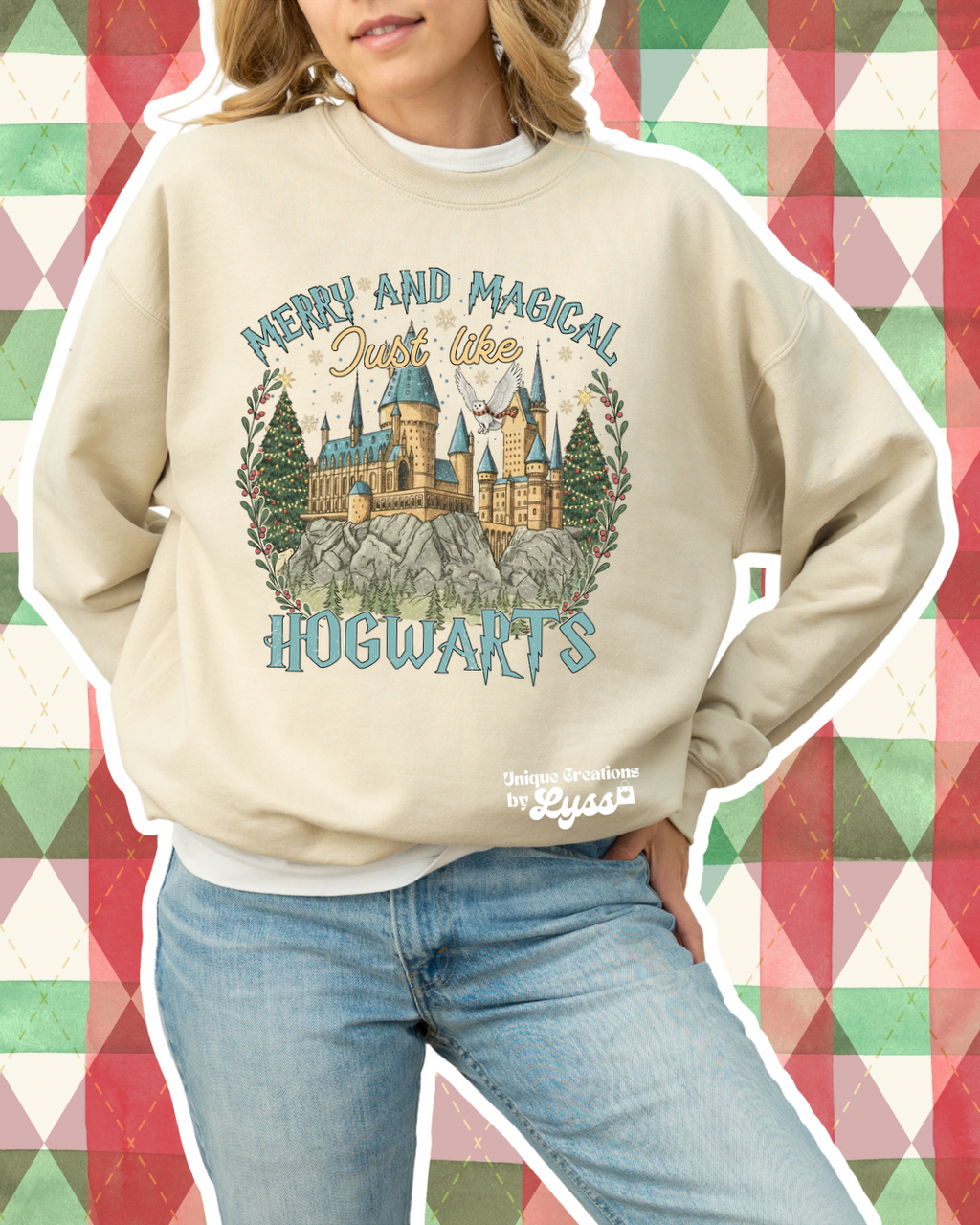 MERRY AND MAGICAL JUST LIKE HOGWARTS TEE/SWEATER