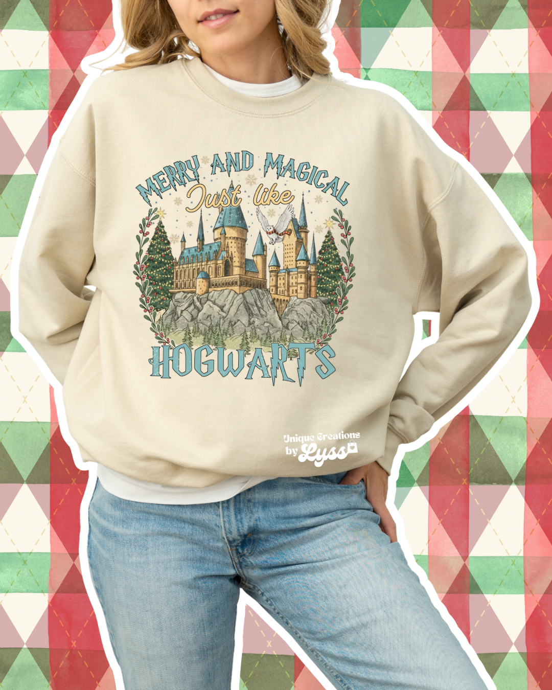 MERRY AND MAGICAL JUST LIKE HOGWARTS TEE/SWEATER